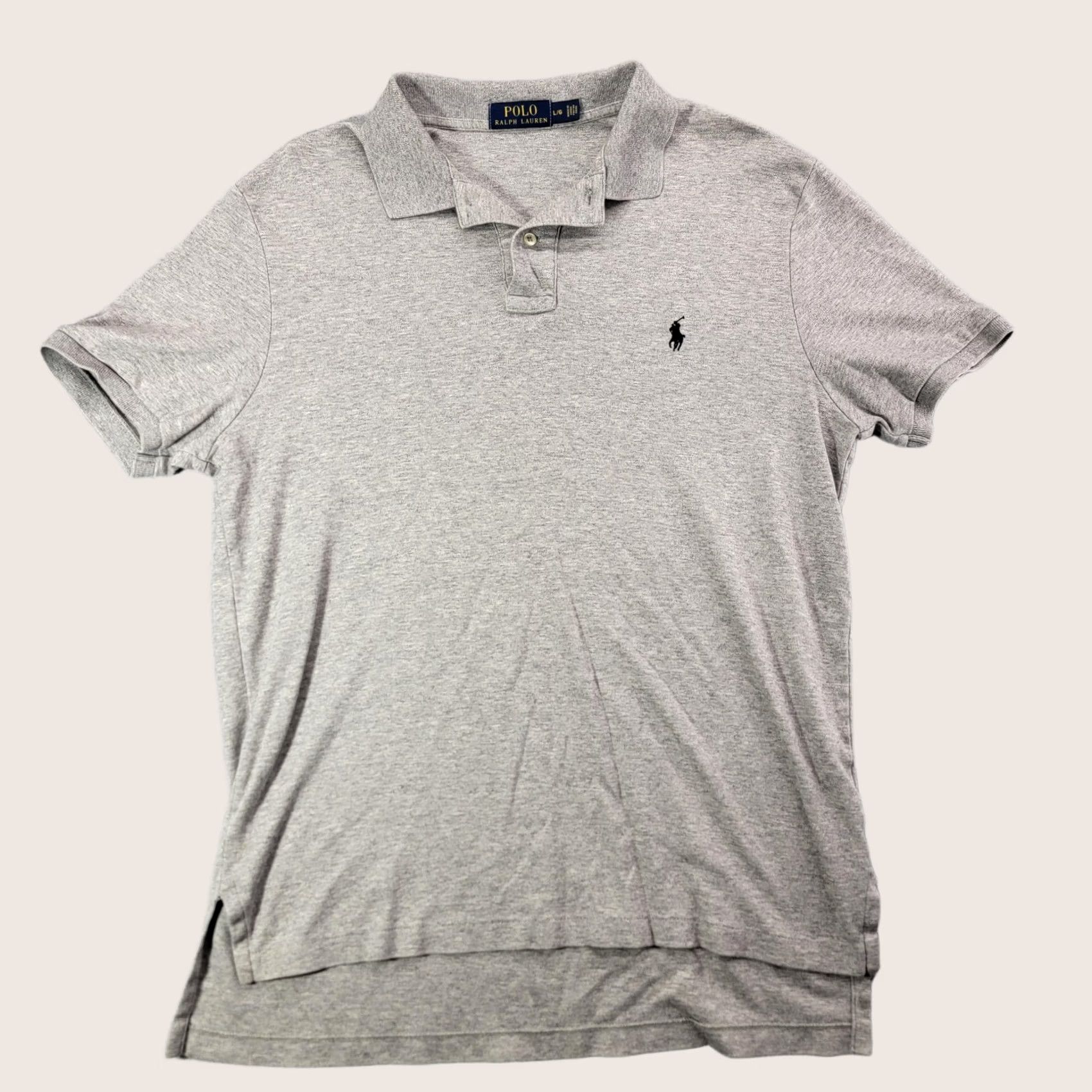 Polo Ralph Lauren Polo Ralph Lauren Polo Shirt Mens Large Gray Short Sleeve Cotton Pony Logo Size US L / EU 52-54 / 3 - 1 Thumbnail