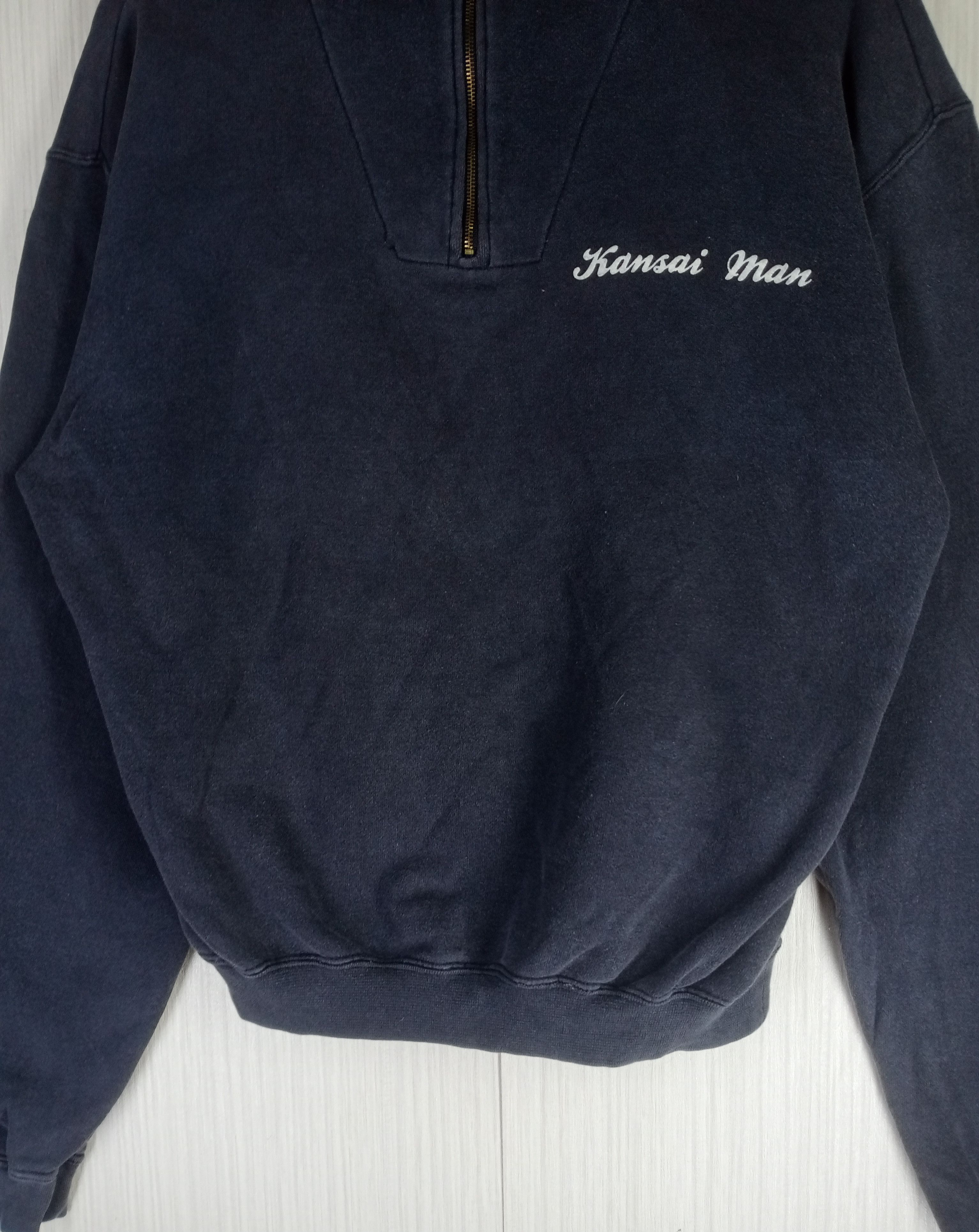 Yohji Yamamoto Vintage Kansai Man Kansai Yamamoto Half Zipper Sweatshirt Size US M / EU 48-50 / 2 - 3 Thumbnail