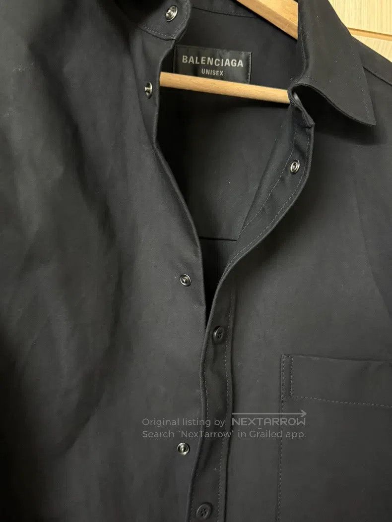 Balenciaga Balenciaga Solid Black Shirt Size US XS / EU 42 / 0 - 4 Thumbnail