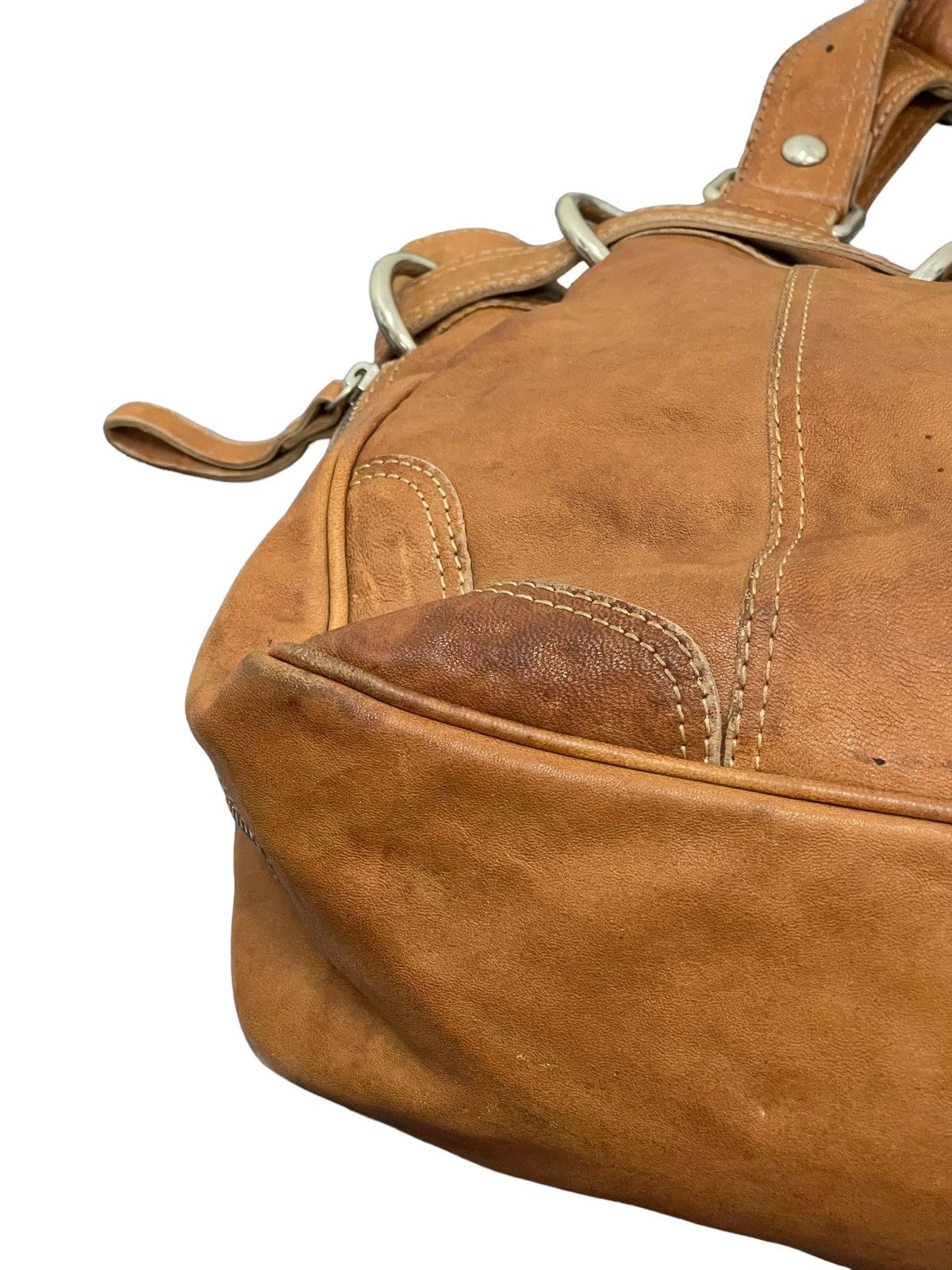 Japanese Brand Full Leather Vtg Via Republica Italy Shoulder Bag 4🟩 Size ONE SIZE - 12 Thumbnail