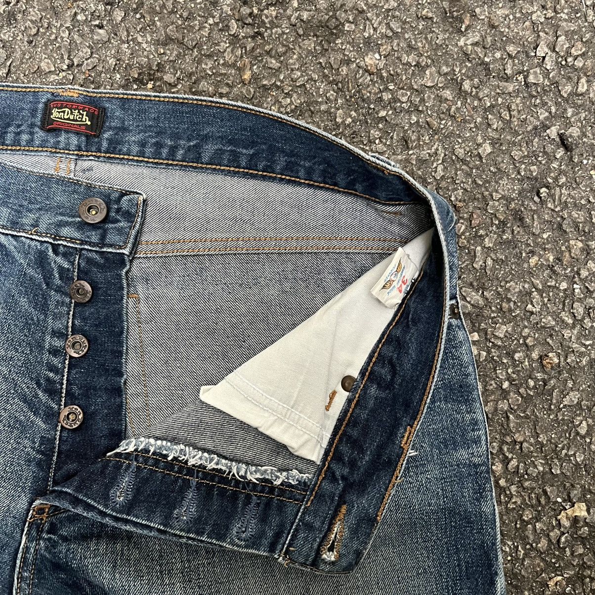 Von Dutch USA Made Vintage Von Dutch Patchwork Jeans Y2K 90s Baggy Size US 34 / EU 50 - 7 Thumbnail
