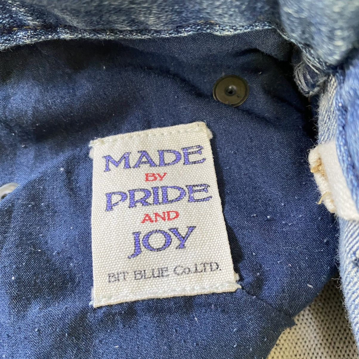 20471120 Vintage 1990’s Bit Blue Buckle Back Faded Jeans Size US 32 / EU 48 - 6 Thumbnail