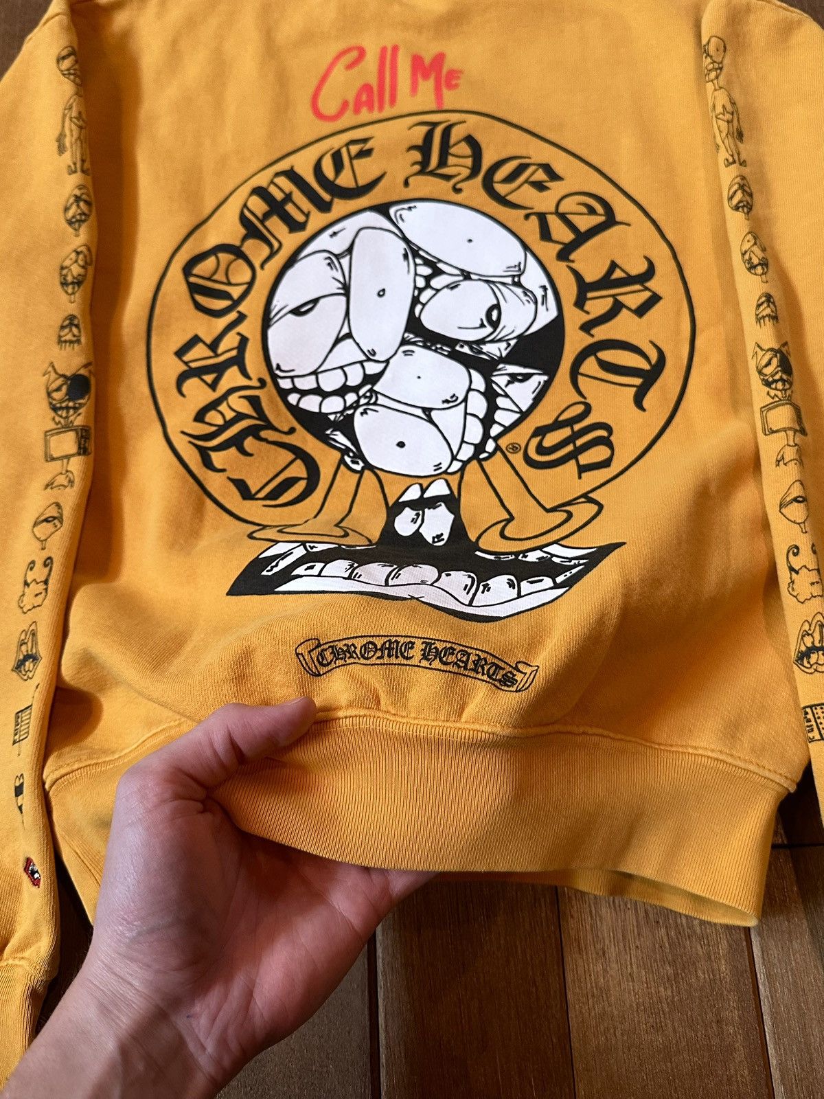 Chrome Hearts Chrome Hearts Matty Call Me Crew Sweatshirt (XS) Size US XS / EU 42 / 0 - 7 Thumbnail