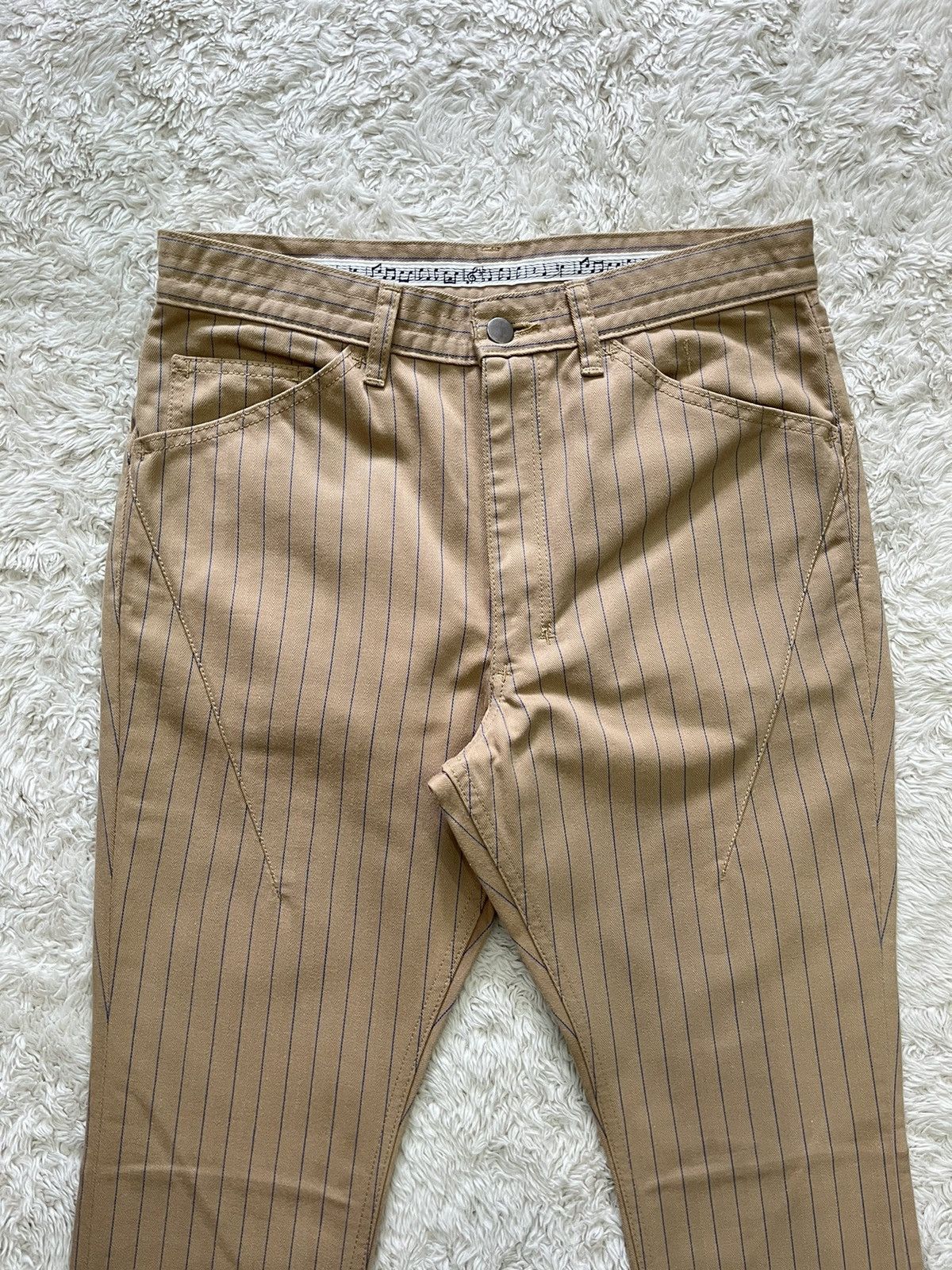 Number (N)ine number nine blue pinstripe pants Size US 30 / EU 46 - 2 Thumbnail
