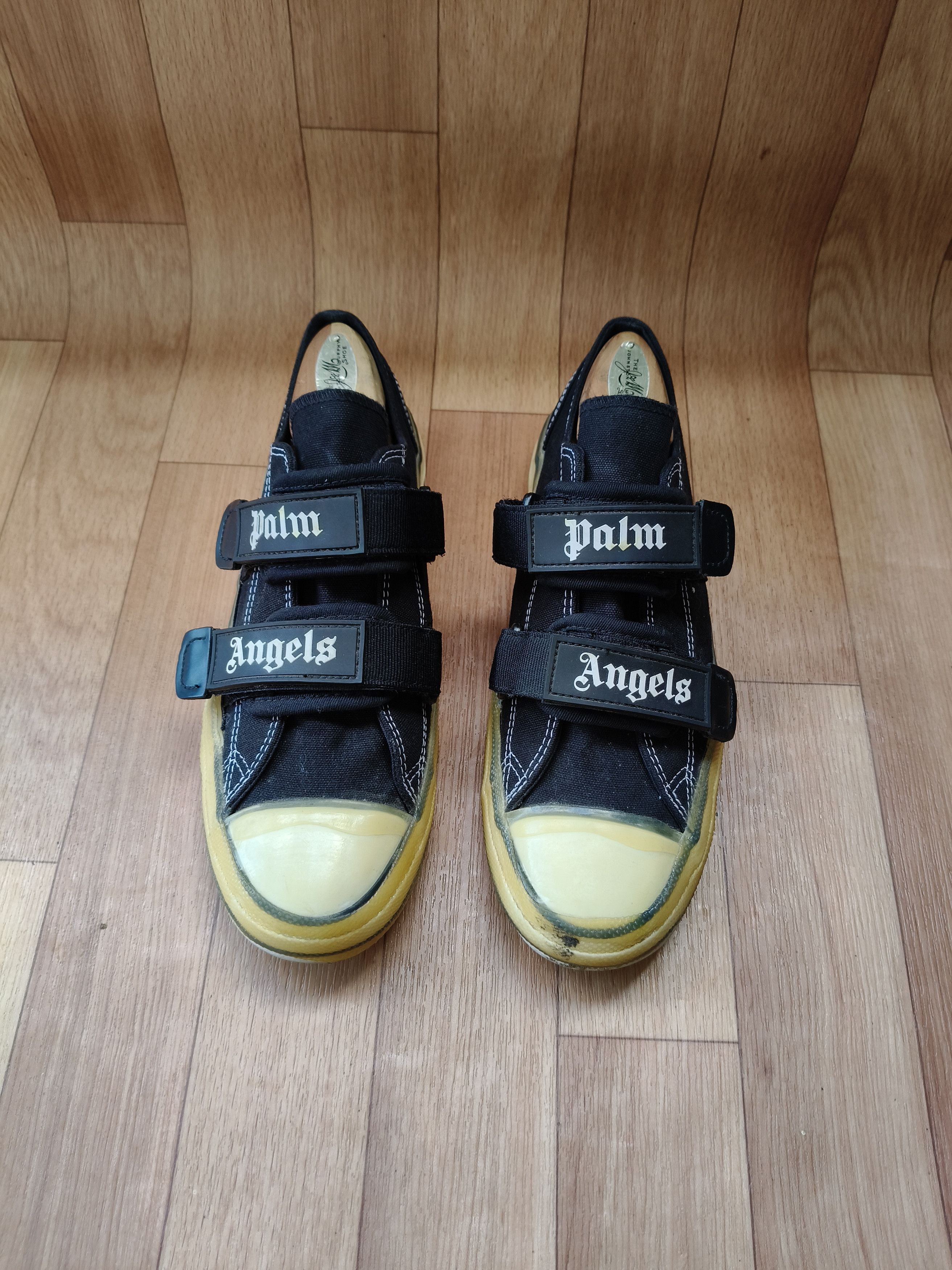 Palm Angels Black velcro vulcanised sneakers Size US 8 / EU 41 - 2 Thumbnail