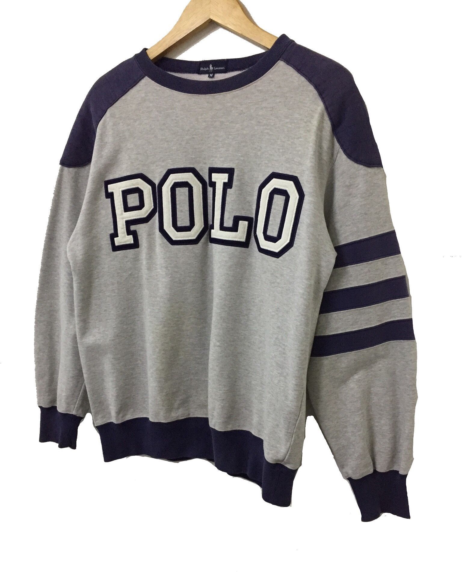 Polo Ralph Lauren × Vintage VINTAGE 90s POLO RALPH LAUREN EMBROIDERY LOGO SWEATSHIRT Size US M / EU 48-50 / 2 - 2 Thumbnail