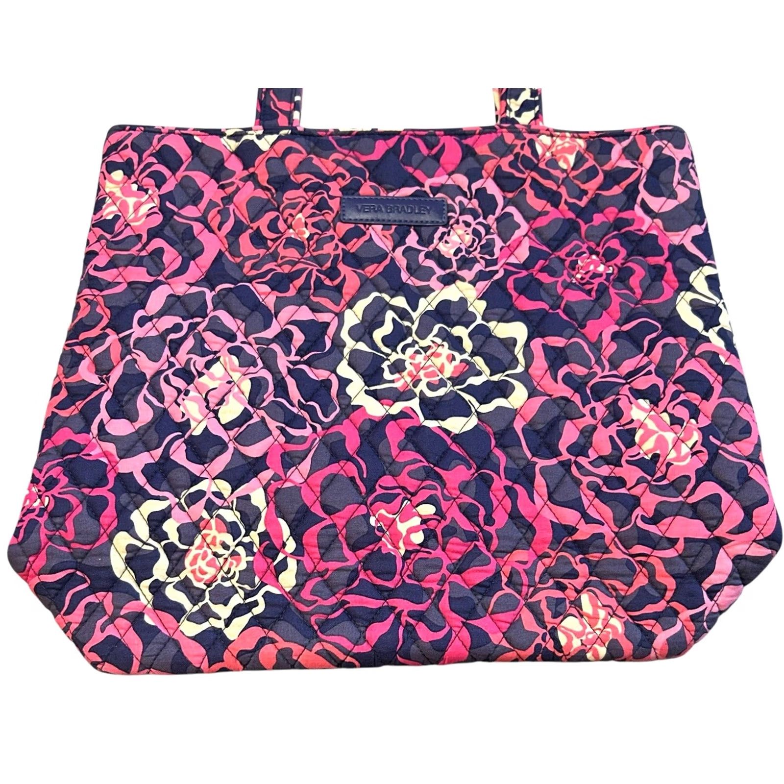 Vintage Vera Vera Bradley KATALINA Pink Purse Floral Women’s Shoulder Handbag Tote Quilted Crossbody? Size ONE SIZE - 3 Thumbnail