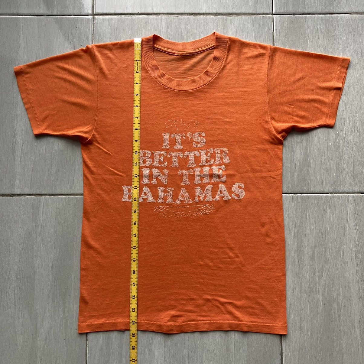 Vintage Vintage 80s It’s Better In The Bahamas Tees Single Stich Size US S / EU 44-46 / 1 - 17 Thumbnail