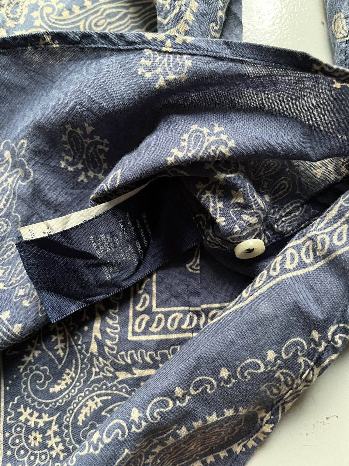 RRL Ralph Lauren Vintage ralph lauren paisley stone button shirt Size US M / EU 48-50 / 2 - 7 Thumbnail