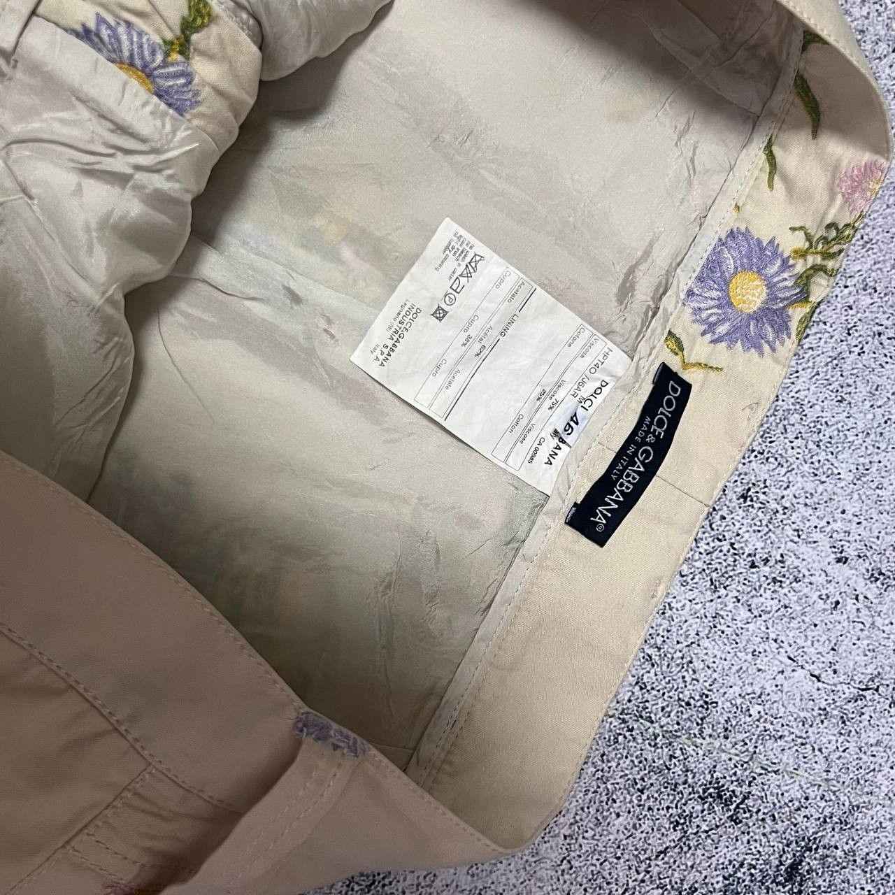 Dolce & Gabbana × Vintage Vintage Dolce & Gabbana Women's fully Floral Pants Size 32" / US 10 / IT 46 - 8 Thumbnail