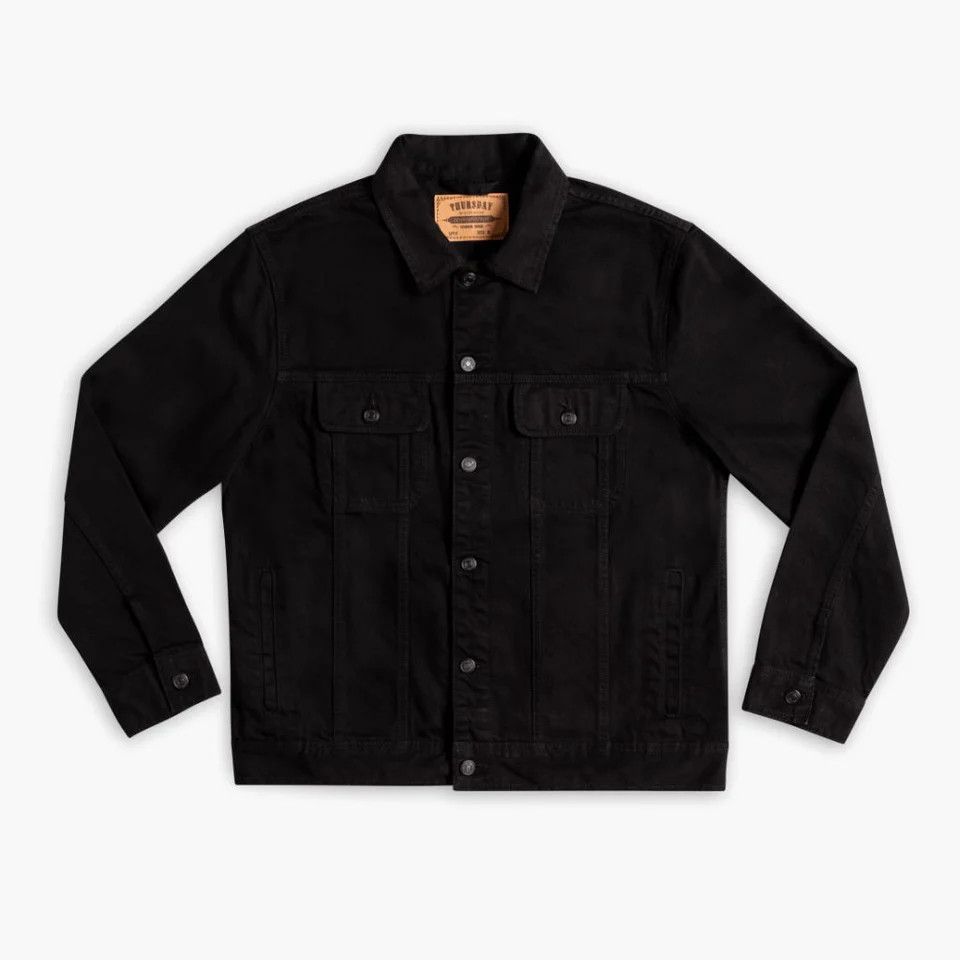 Thursday Boot Company Thursday Boots Denim Trucker Jacket Pitch Black Size US L / EU 52-54 / 3 - 3 Thumbnail