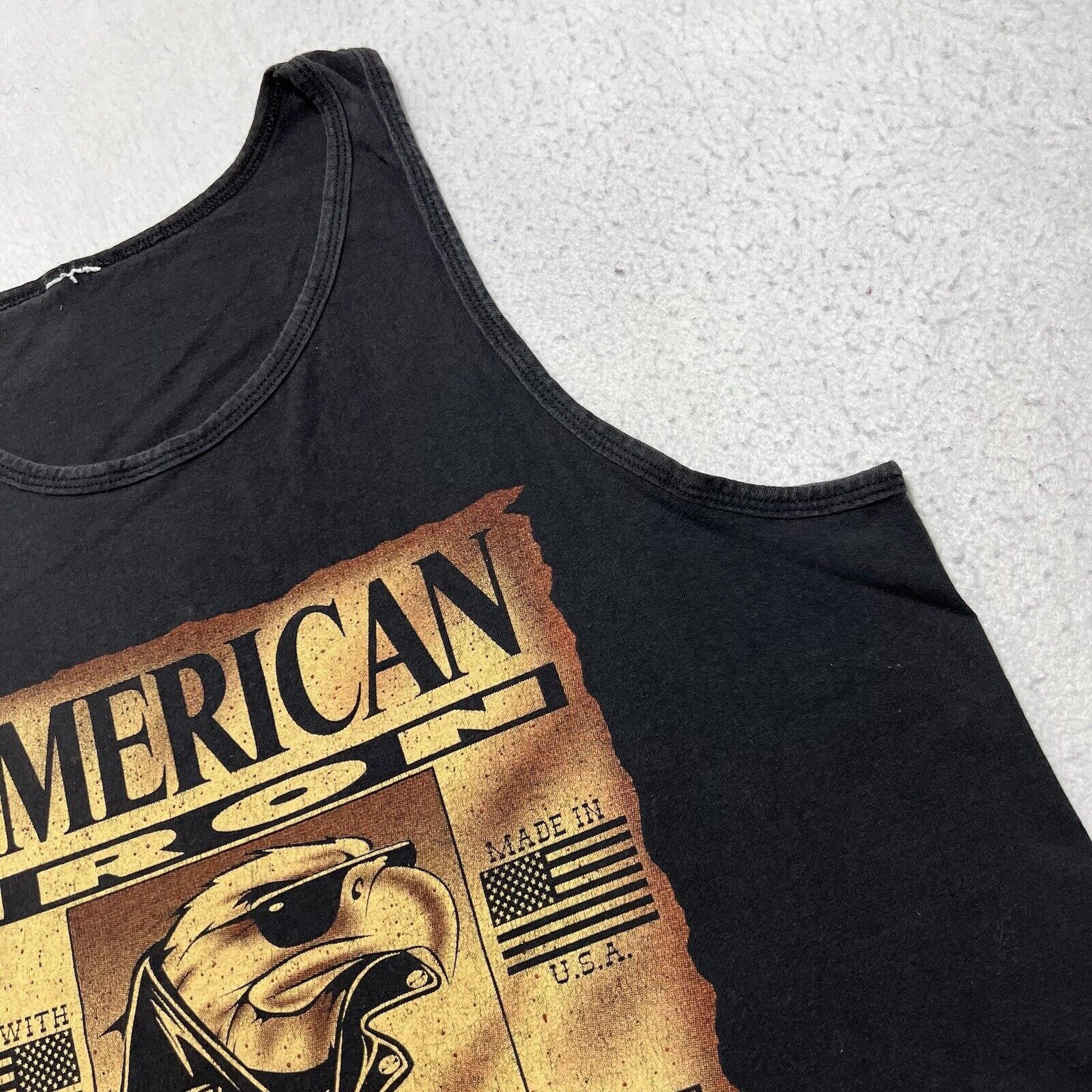 Vintage Vintage American Motorcycles Sleeveless Tank Top 1998 Size US L / EU 52-54 / 3 - 4 Thumbnail