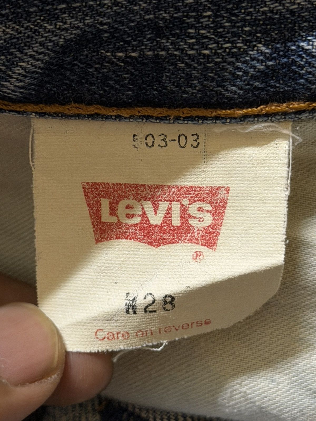 Levi's Vintage 90s Levis 503 Faded Wash Distressed Wide Leg Baggy Size US 28 / EU 44 - 7 Thumbnail