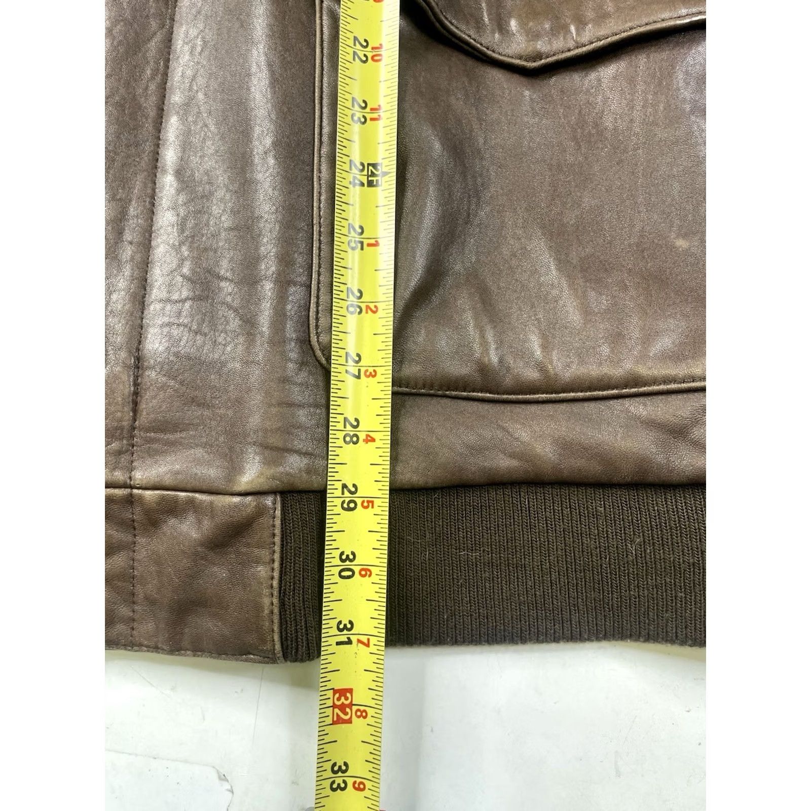 Orvis Orvis Bomber Jacket Leather Mens 2XL Brown Full Zip Pockets 90s Style Fall Winter Flight Short Jacket Size US XXL / EU 58 / 5 - 7 Thumbnail