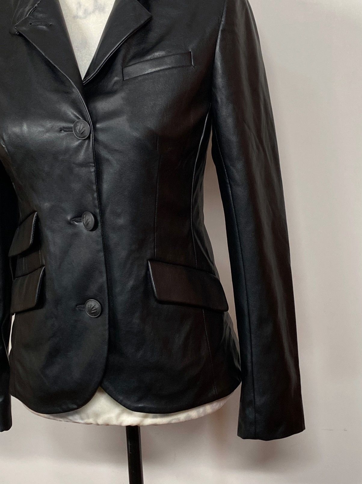 Rag & Bone rag & bone Slade Faux Leather Tailored Blazer size 0 Size XS / US 0-2 / IT 36-38 - 7 Thumbnail