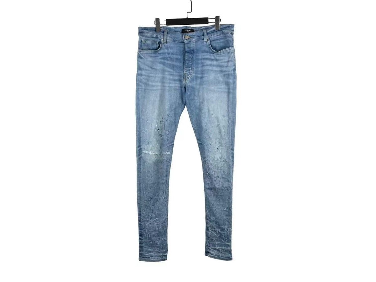 Amiri Amiri Shotgun Ripped Skinny Jeans Size US 36 / EU 52 - 1 Thumbnail