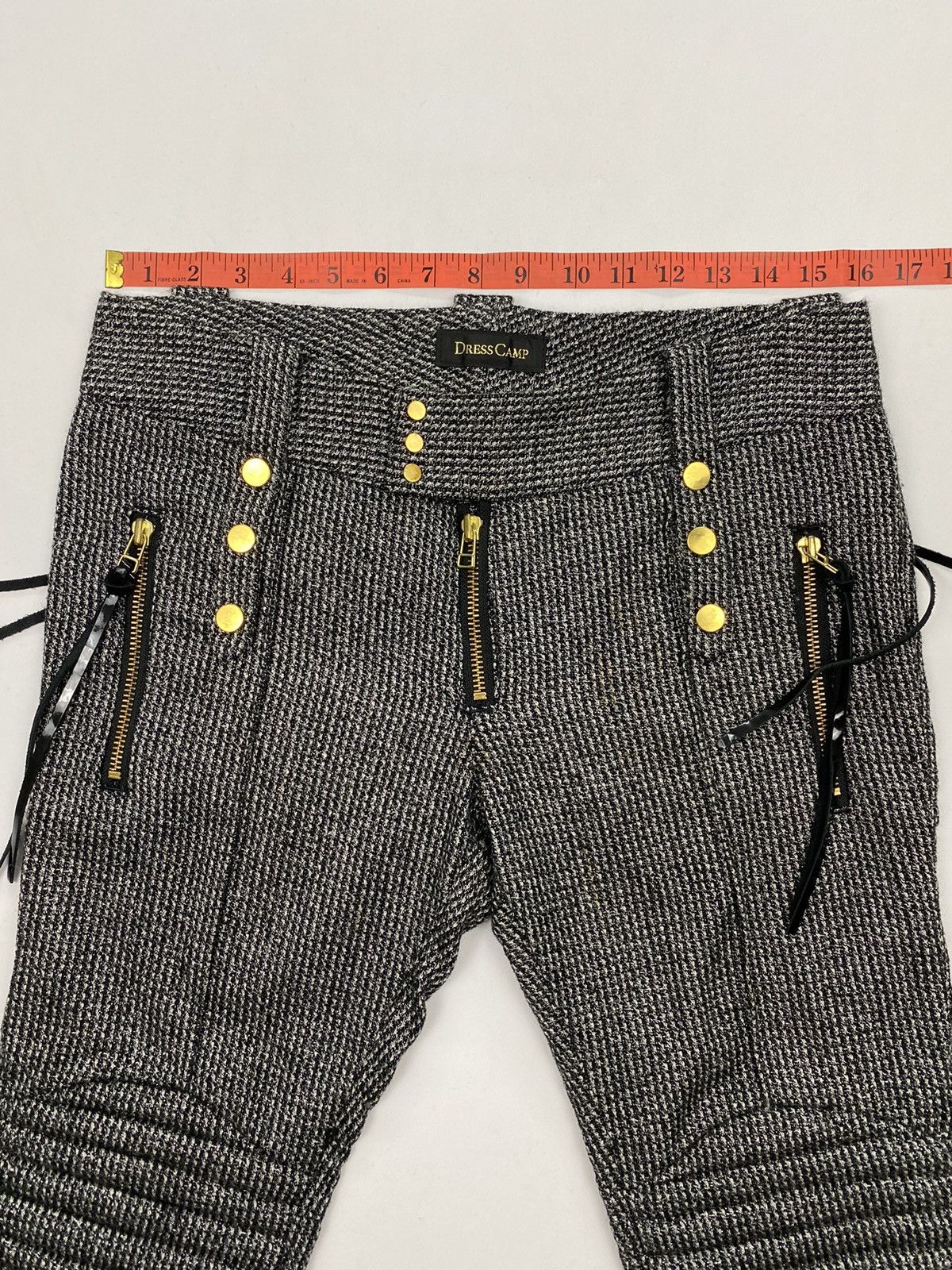 Japanese Brand Dress Camp Wool Biker Pant Size 32" / US 10 / IT 46 - 8 Thumbnail