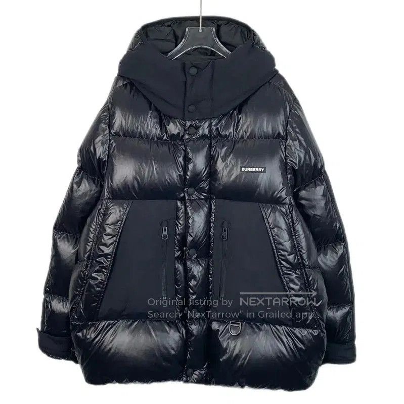 Burberry Burberry L Size Dark Blue Women's Down Jacket. Size L / US 10 / IT 46 - 1 Thumbnail