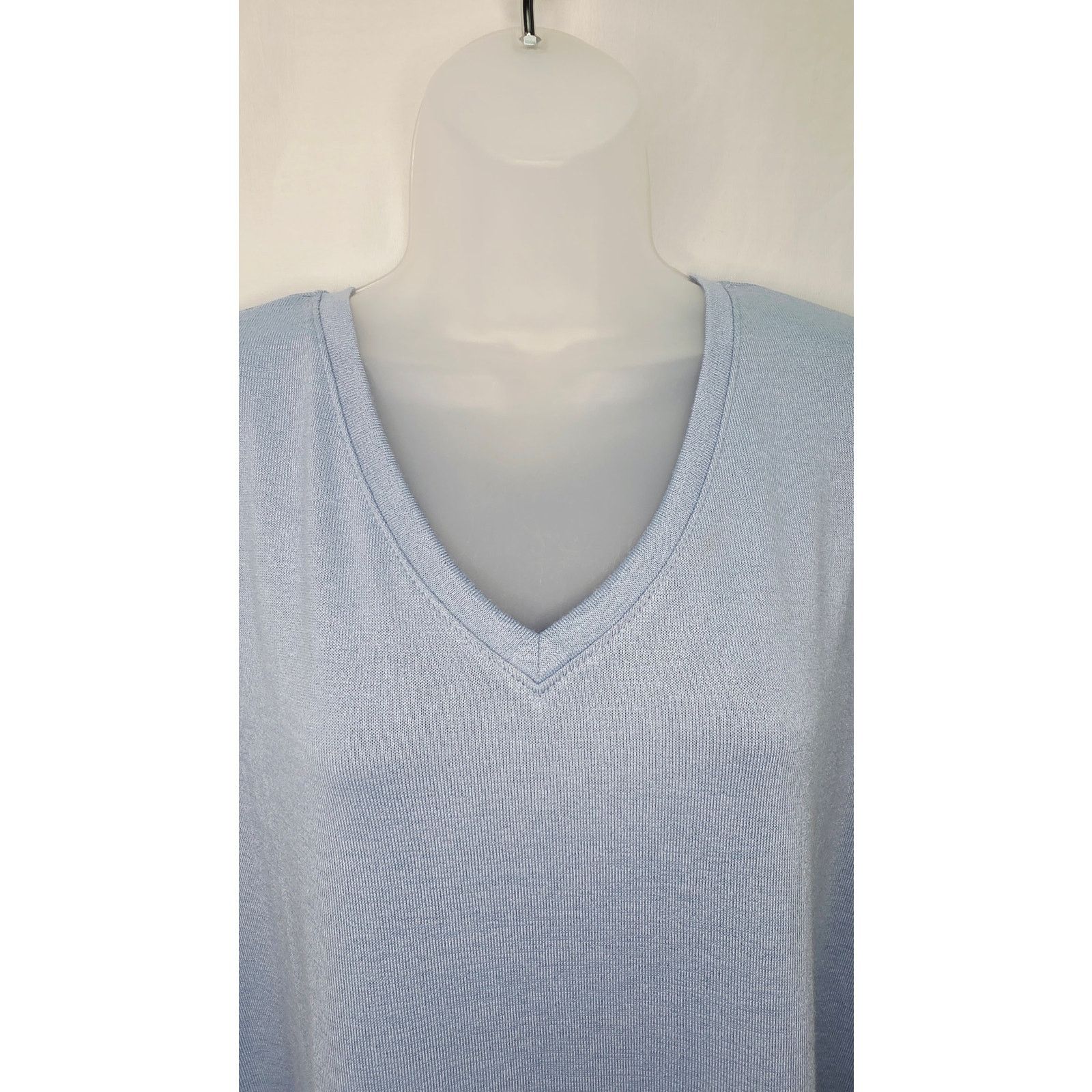 Orvis Orvis Dolman Sleeve V Neck Tee Shirt Blue Boxy Relaxed Top Size XL / US 12-14 / IT 48-50 - 3 Thumbnail