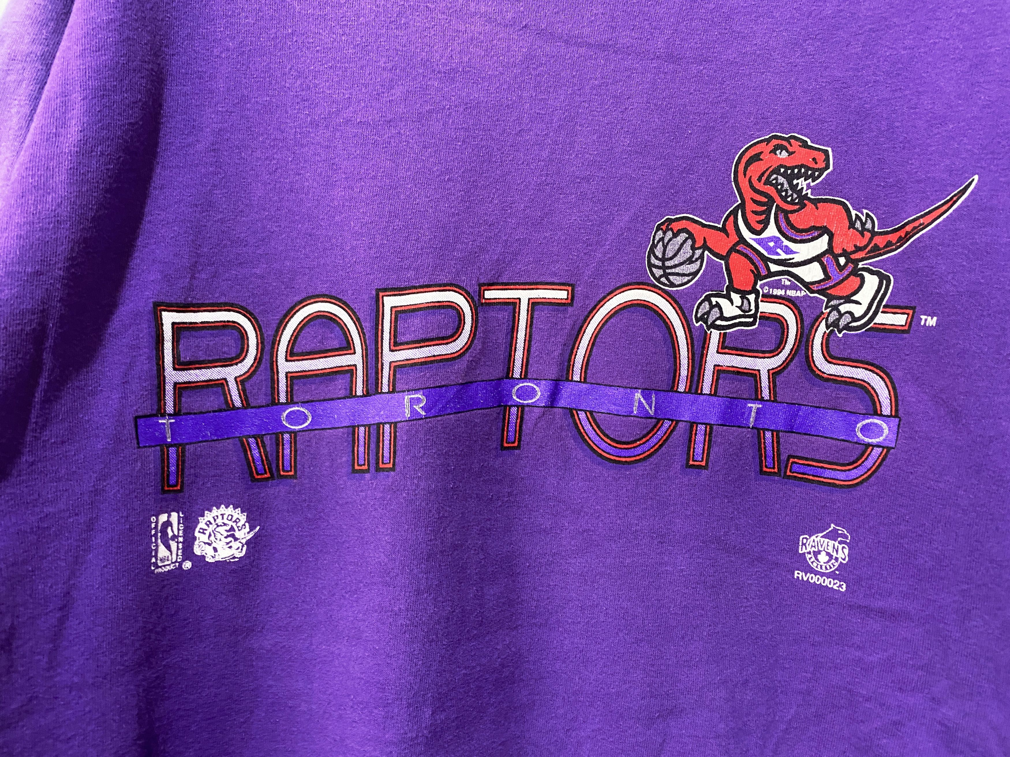 NBA × Vintage Vintage 90s Toronto Raptors NBA T-shirt Size US L / EU 52-54 / 3 - 2 Thumbnail