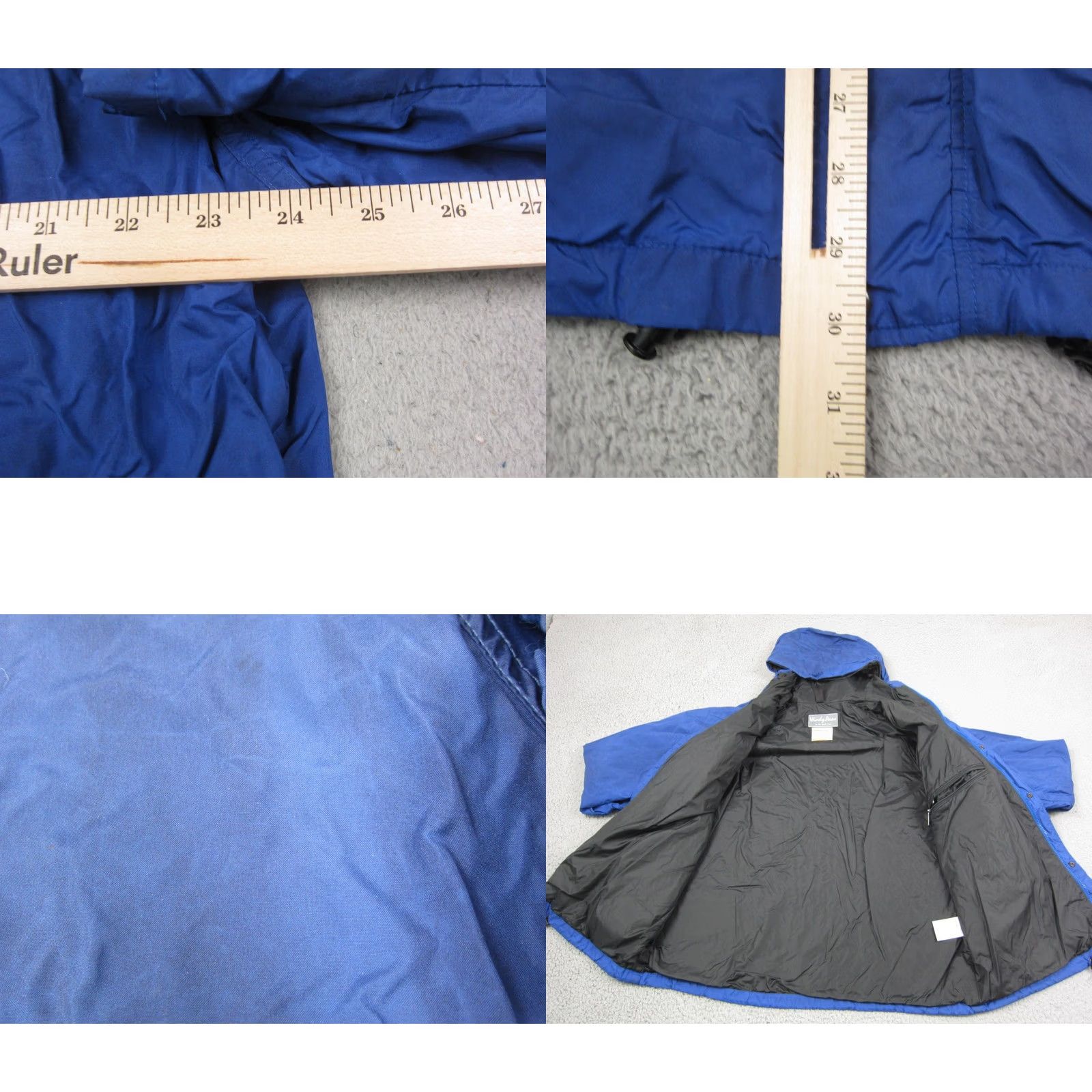 The North Face VINTAGE The North Face Jacket Men XL Blue Gore Tex Windy Water Resistant Insulated Quilted Nylon Softshell Logo Pattern Solid Mid-Length Asus? Size US XL / EU 56 / 4 - 8 Thumbnail