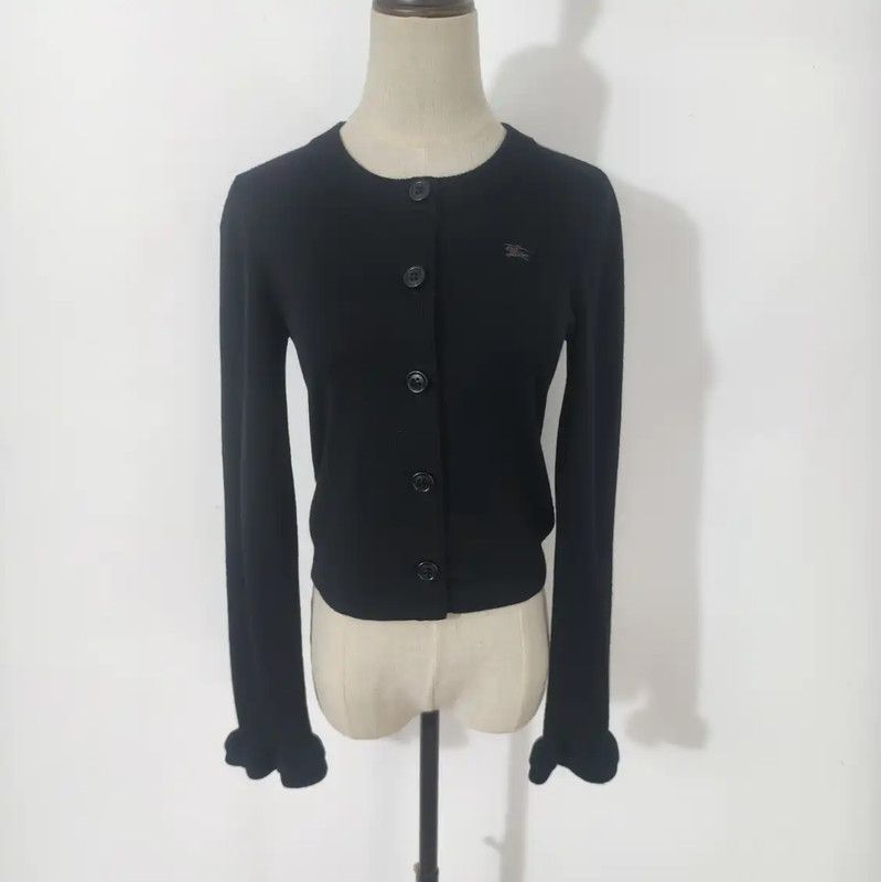 Burberry Burberry Black Wool Long Sleeve Cardigan Size M / US 6-8 / IT 42-44 - 1 Thumbnail
