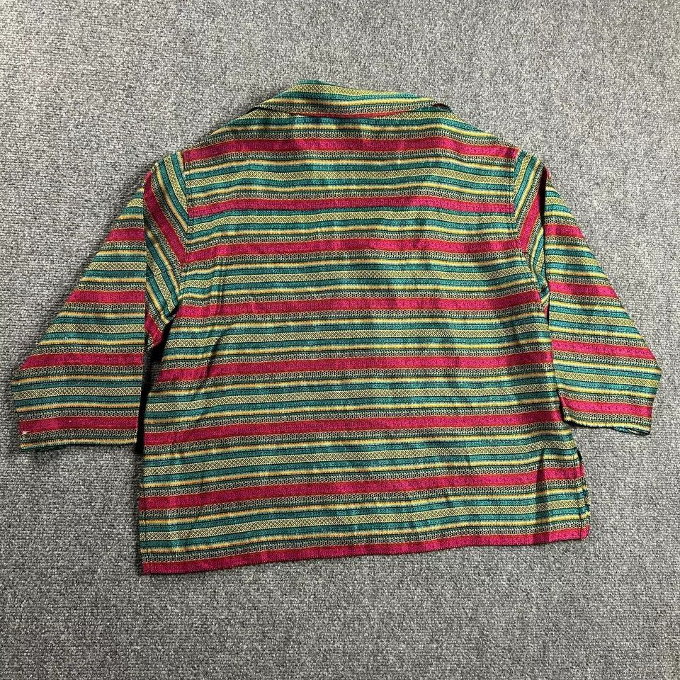 Chicos Chico's Top Womens 2 Striped Multicolor 3/4 Sleeve Size XS / US 0-2 / IT 36-38 - 4 Thumbnail