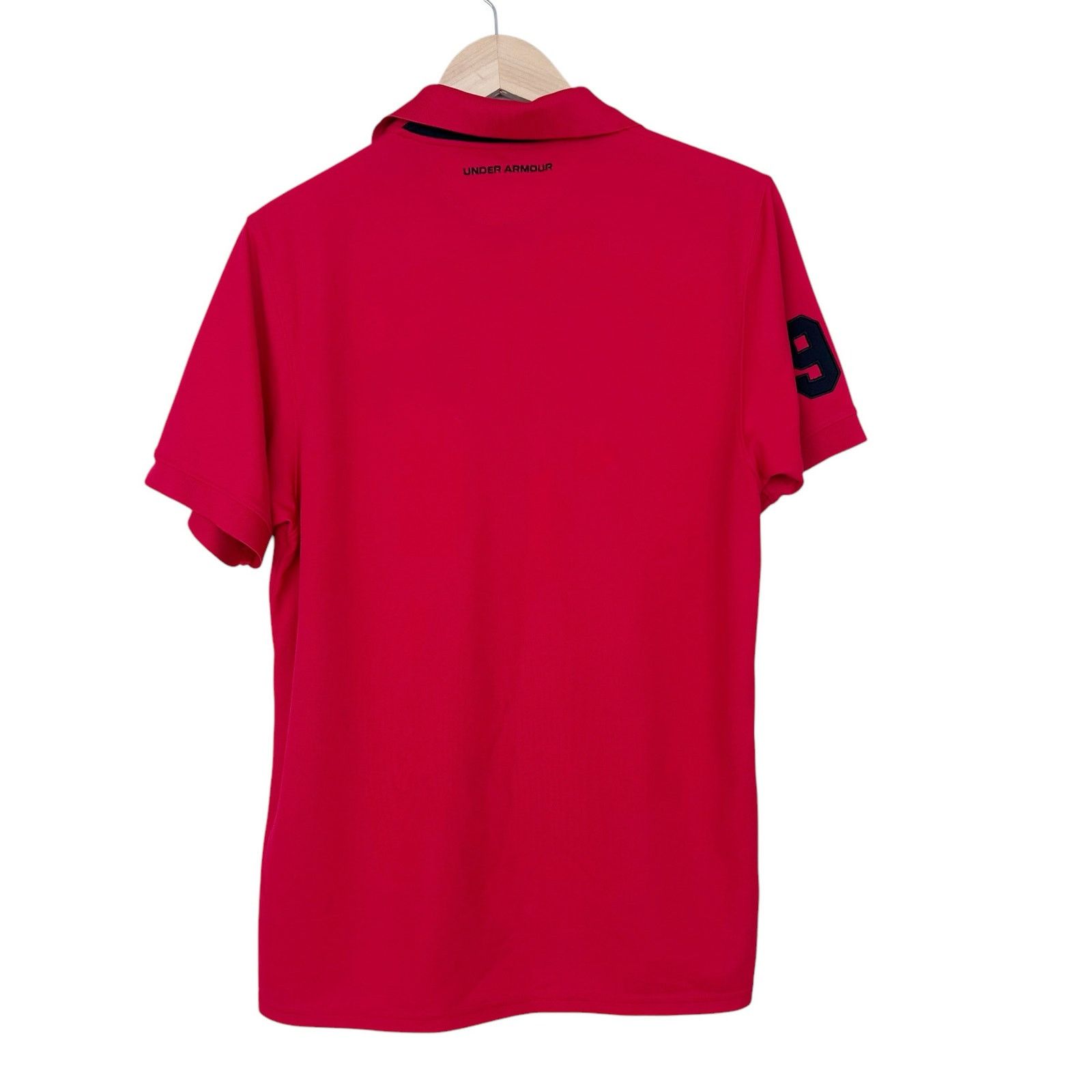 Under Armour Under Armour Red Heatgear Short Sleeve Polo Sz M Size US M / EU 48-50 / 2 - 7 Thumbnail