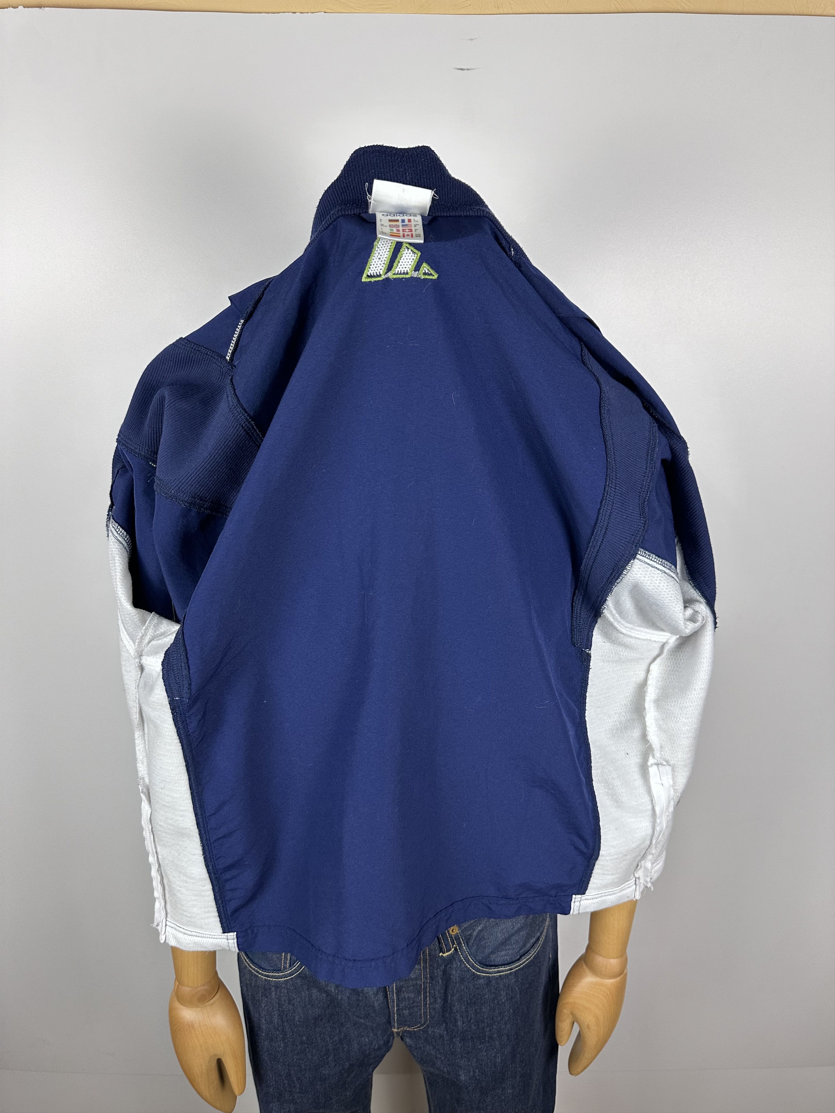 Adidas × Vintage Adidas Vintage 90s Blue Green Track Tracksuit Top Jacket Size US M / EU 48-50 / 2 - 9 Thumbnail