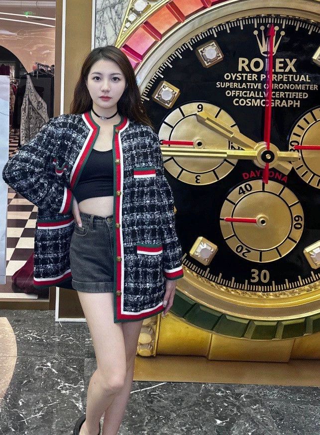 Gucci Gucci Size 38 Black classic three-bar coat 2501-Nextarrow Size US XXS / EU 40 - 7 Thumbnail