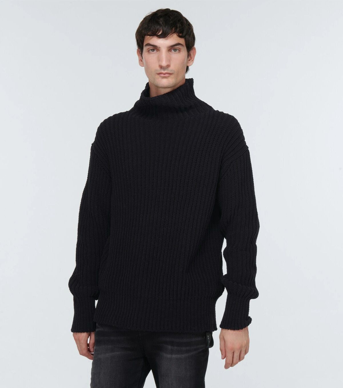 Amiri o1y0525 Turtleneck Sweater in Black Size US M / EU 48-50 / 2 - 3 Thumbnail