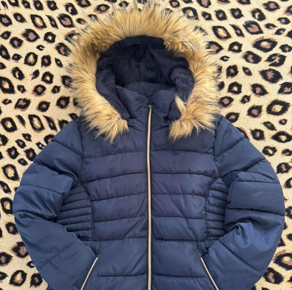 In The Attic Comfy bluefaux fur puffer jacket Size L / US 10 / IT 46 - 3 Thumbnail