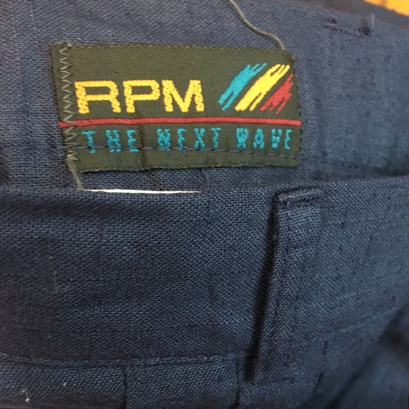 NEXT RPM The Next Wave Mens Dress Pants Casual Navy Blue 32 X 30 Straight Leg Front Pleated Belt Loops Zipper Button Classic Cotton Blend Machine Washable Size US 32 / EU 48 - 5 Thumbnail