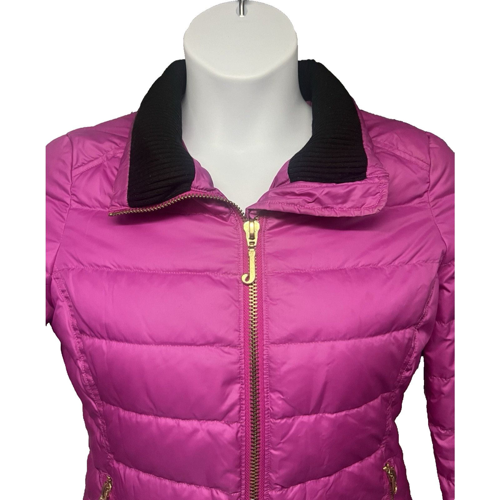 Juicy Couture Juicy Couture Fuchsia Down Puffer Zip Up Jacket Medium Size M / US 6-8 / IT 42-44 - 5 Thumbnail