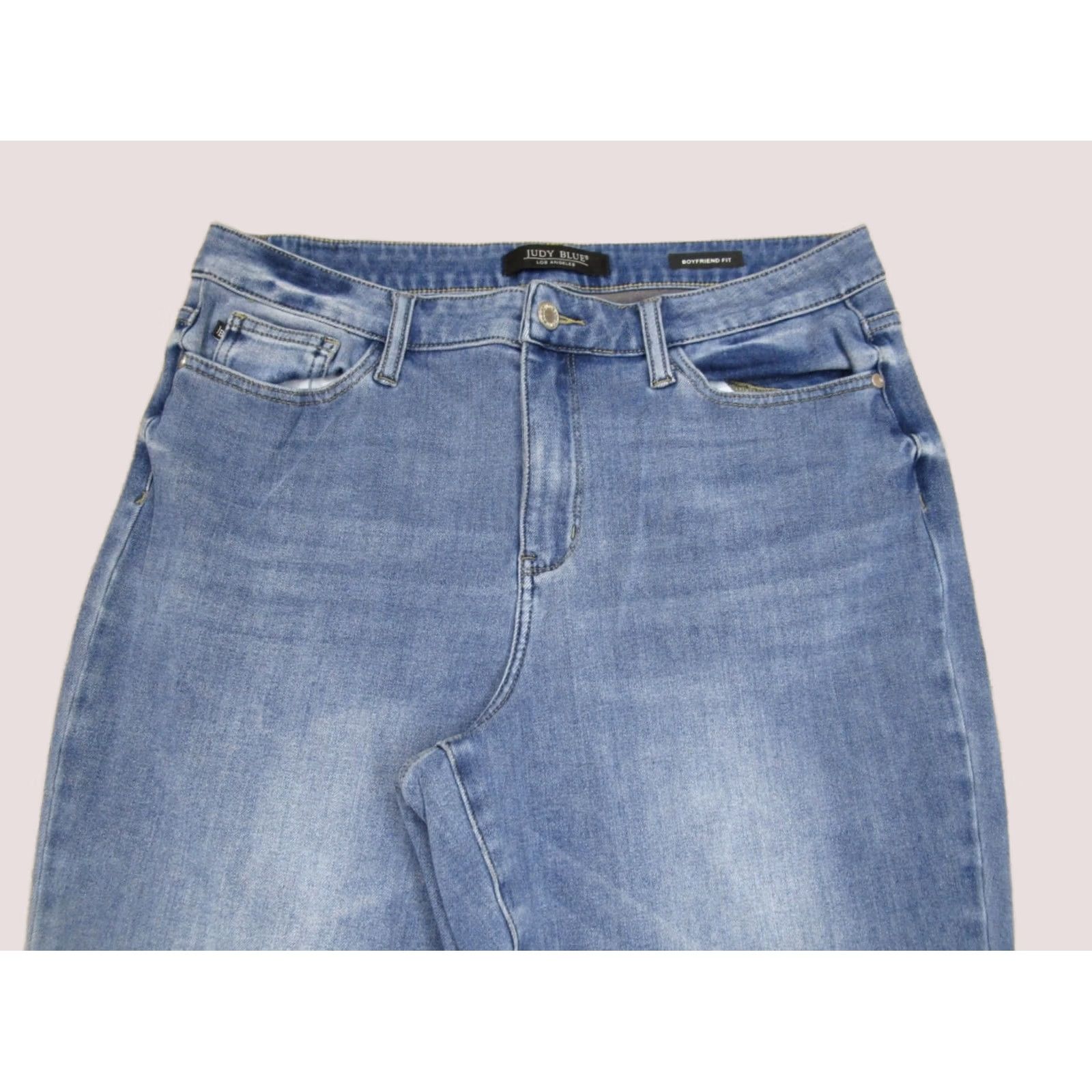 Vintage Judy Blue Jeans Women 31 Light Blue Boyfriend High Rise Stretch Denim Pants 5-Pocket Relaxed Fit Modern Size 24" / US 00 / IT 34 - 1 Thumbnail