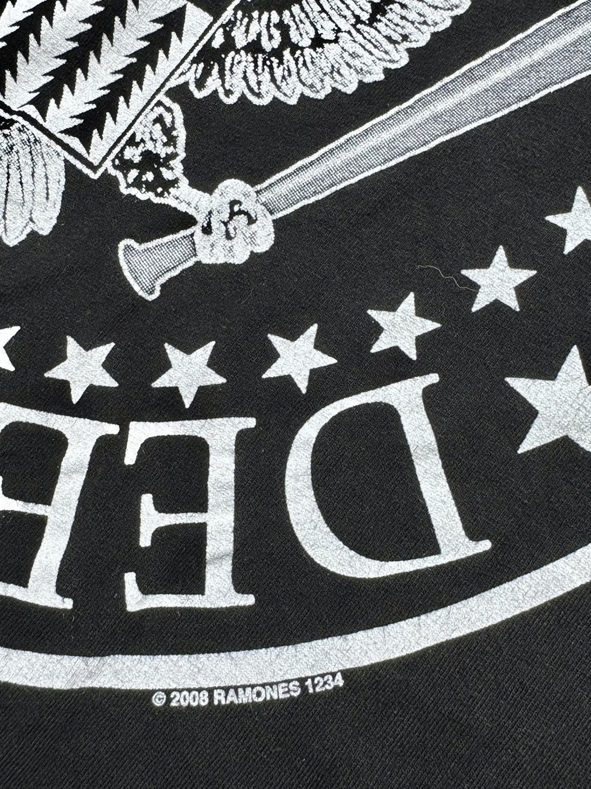 Band Tees × Vintage 2008 Ramones Presidential Logo Y2K Rock Band Shirt Size US XXL / EU 58 / 5 - 4 Thumbnail