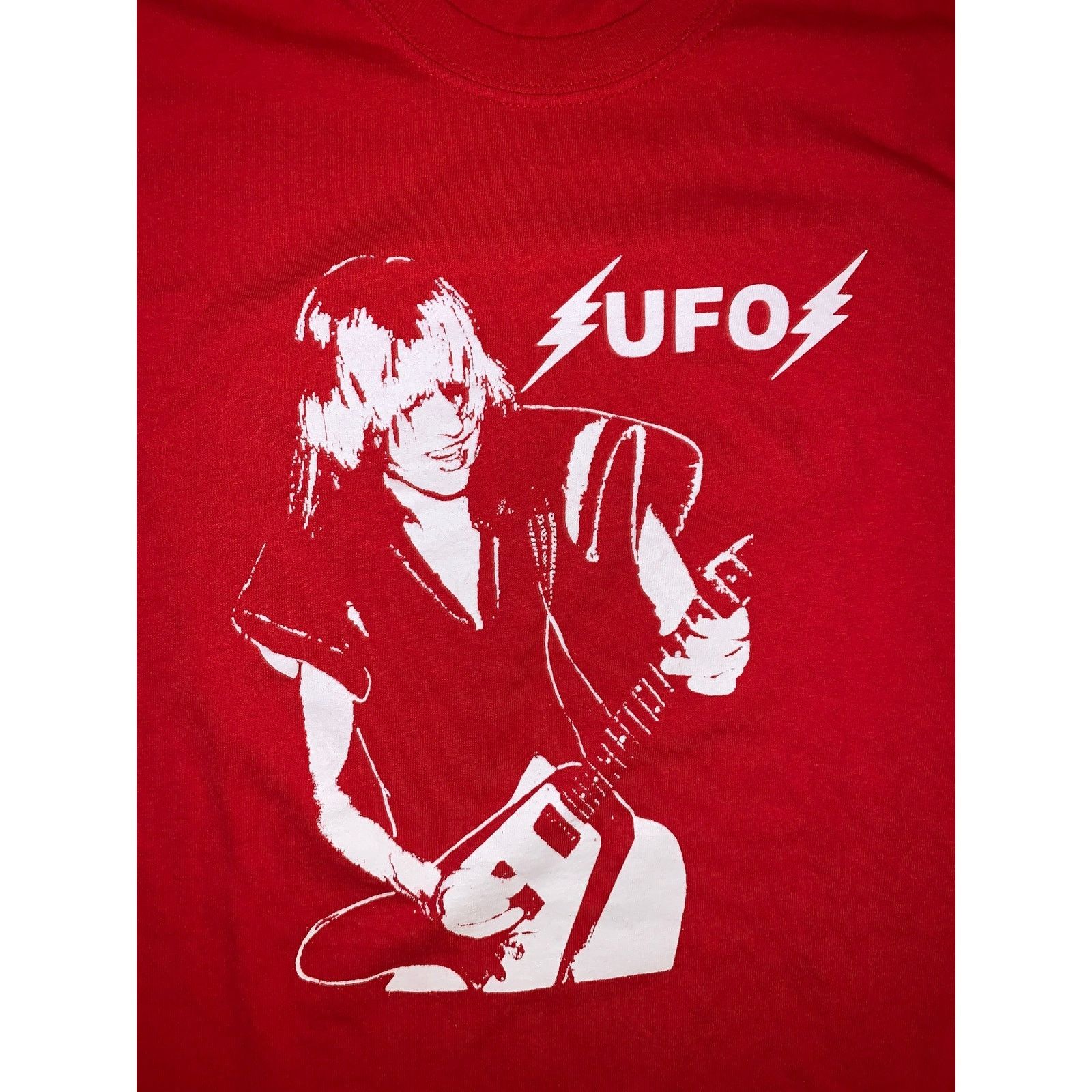 Band Tees UFO Band Graphic T Shirt Red S Hard Rock Michael Schenker Size US L / EU 52-54 / 3 - 1 Thumbnail