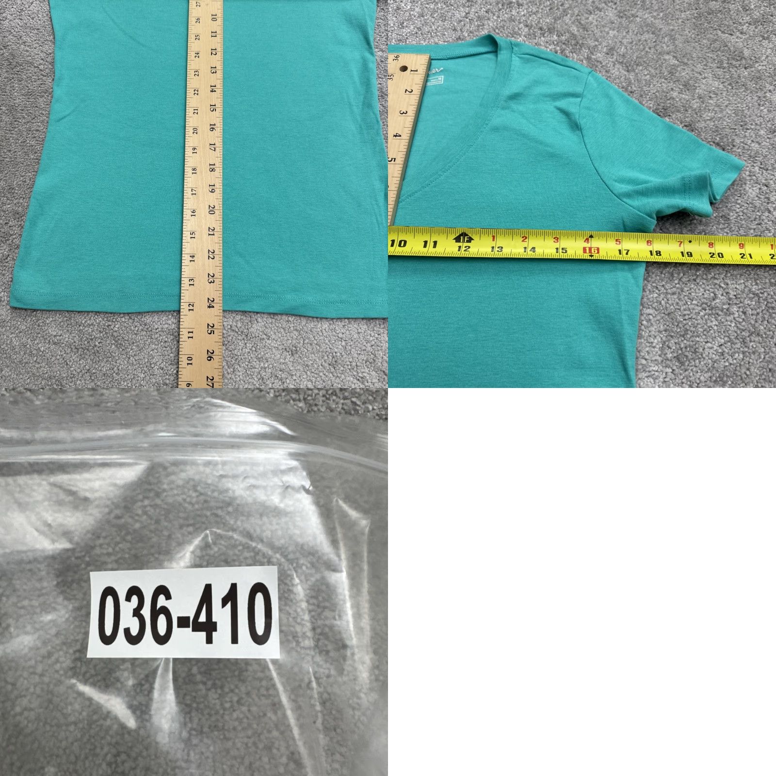 Eddie Bauer VINTAGE? No - but item is classic Eddie Bauer T-Shirt Womens Medium Teal Blue V-Neck Cotton Tee Size M / US 6-8 / IT 42-44 - 8 Thumbnail