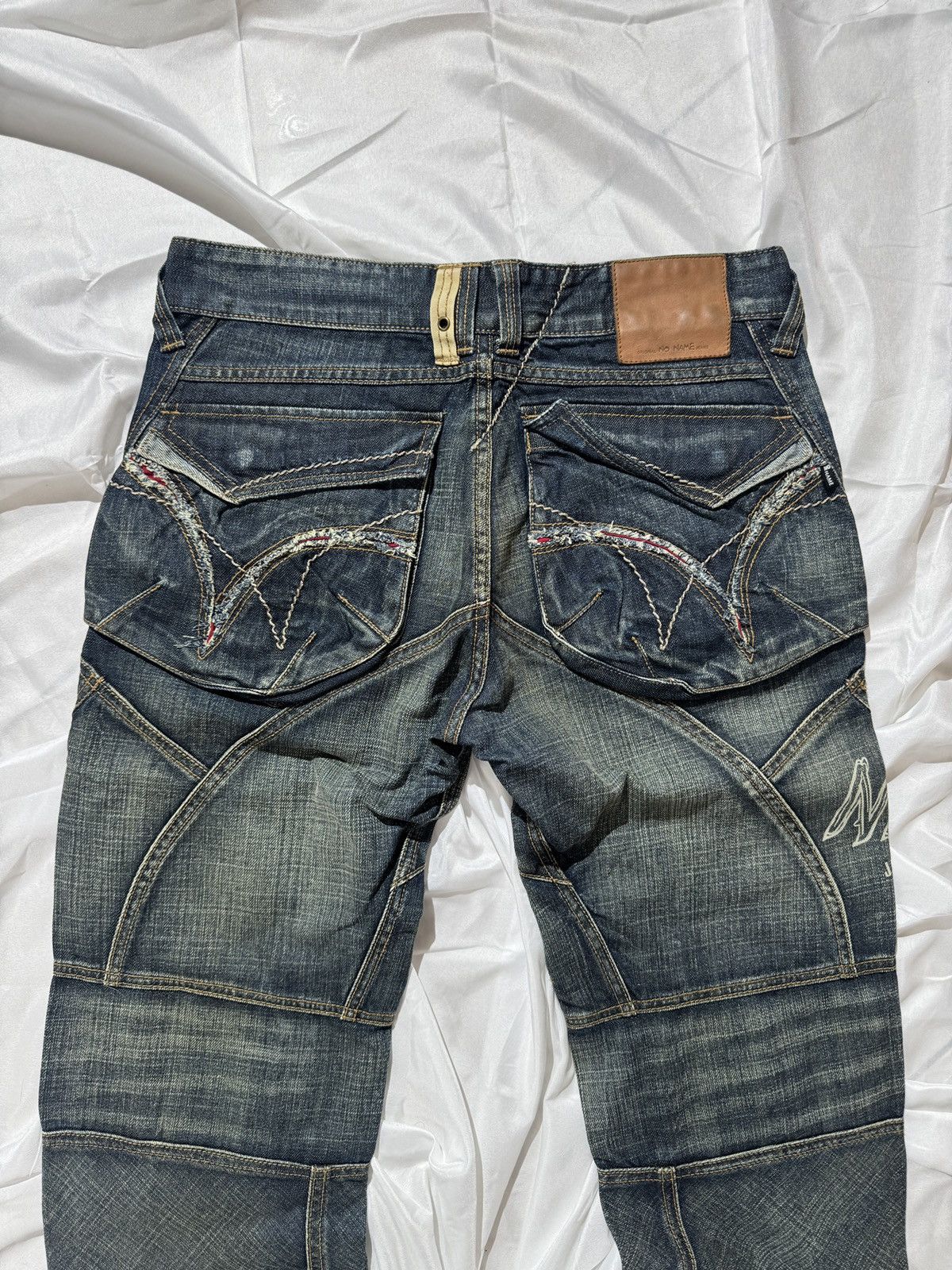 If Six Was Nine Japanese Style Y2K Punk Vintage Avant Garde Washed Jeans Size US 31 - 7 Thumbnail