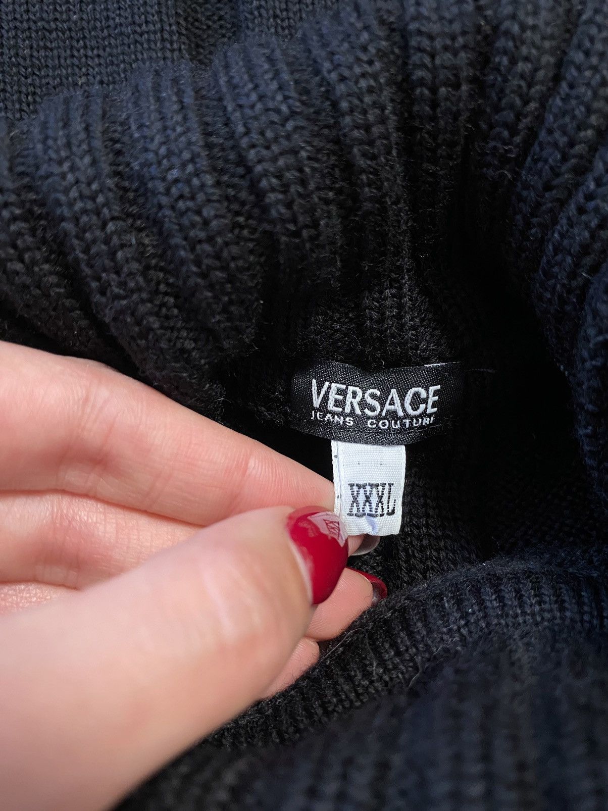 Versace Jeans Couture Versace Jeans Couture Wool Black Jumper, Size:XXXL Size US XXL / EU 58 / 5 - 7 Thumbnail