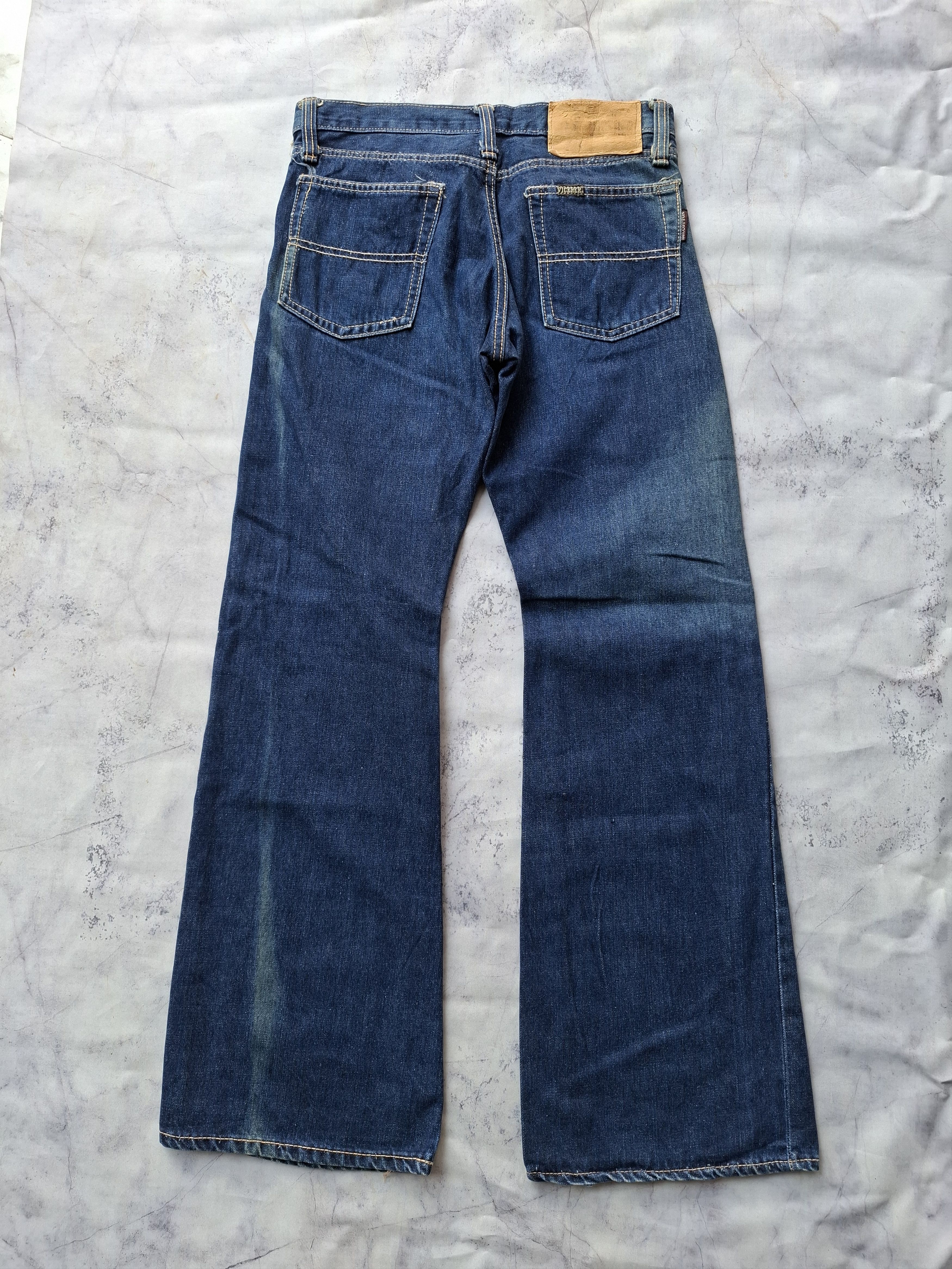 Vintage 80s vicerer half white selvedge bootcut jeans Size US 30 / EU 46 - 2 Thumbnail