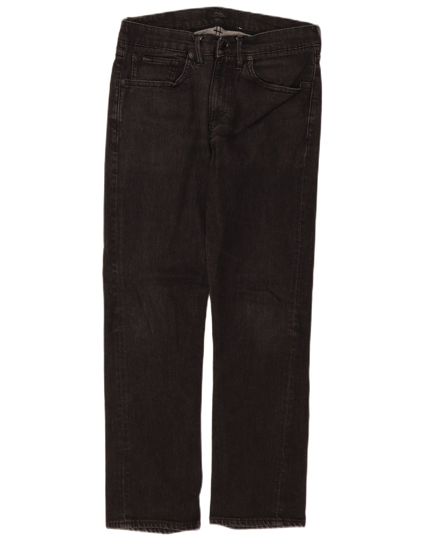 Polo Ralph Lauren Mens Straight Jeans W30 L29 Black Size US 30 / EU 46 - 1 Thumbnail