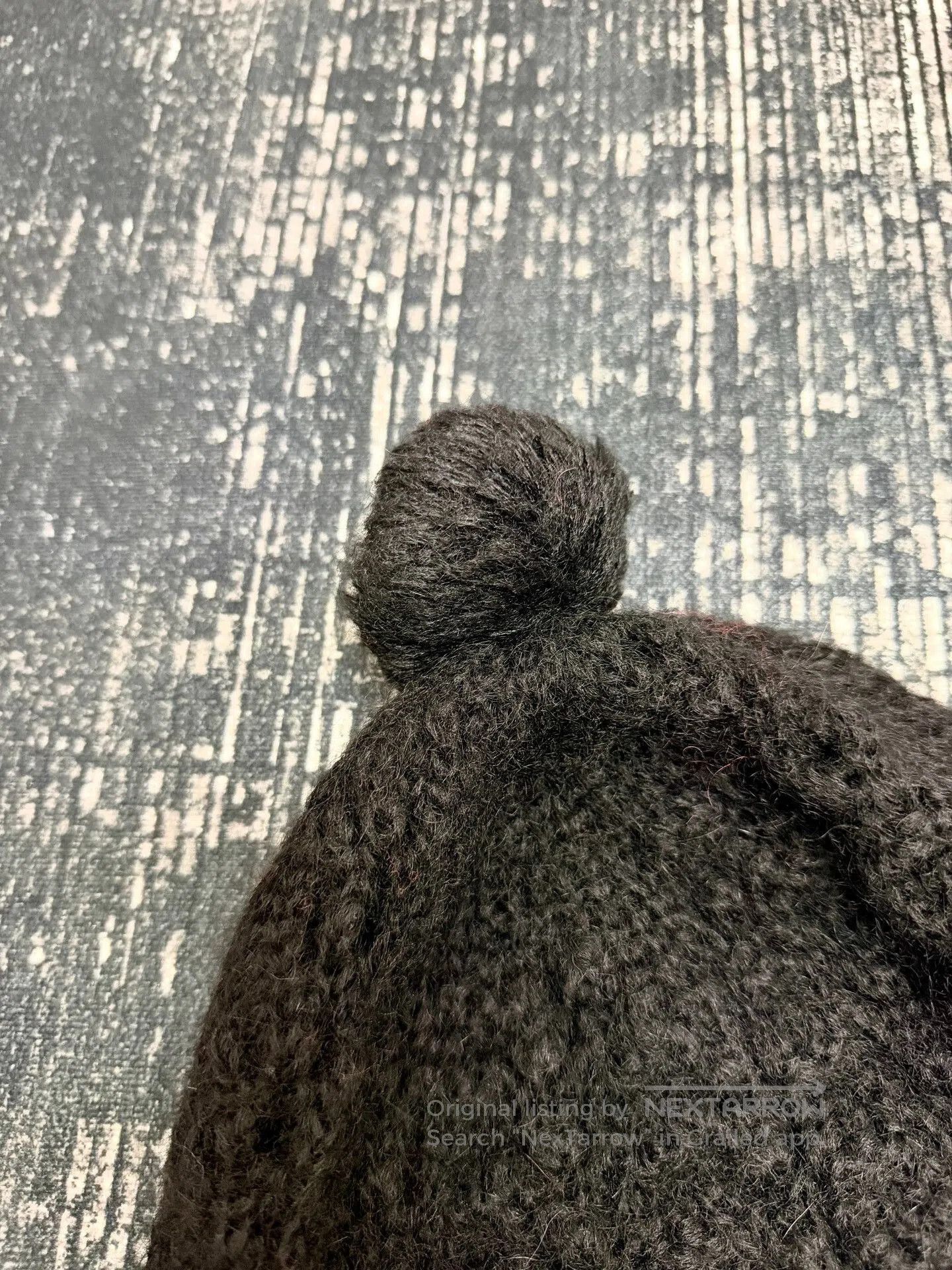 Saint Laurent Paris Saint Laurent Black Wool Blend Pom Beanie. Size ONE SIZE - 2 Thumbnail