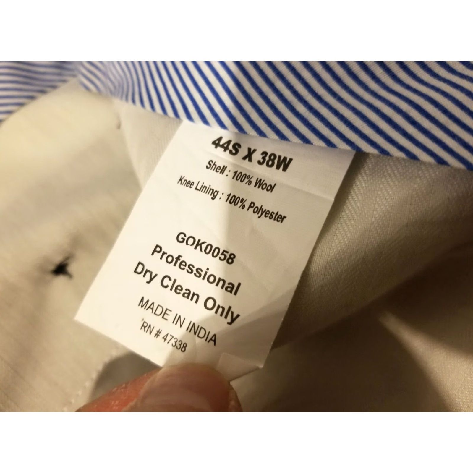Tommy Hilfiger Tommy Hilfiger Wool Dress Pants 36x27 Navy Blue Mens Trouser Size US 38 / EU 54 - 6 Thumbnail