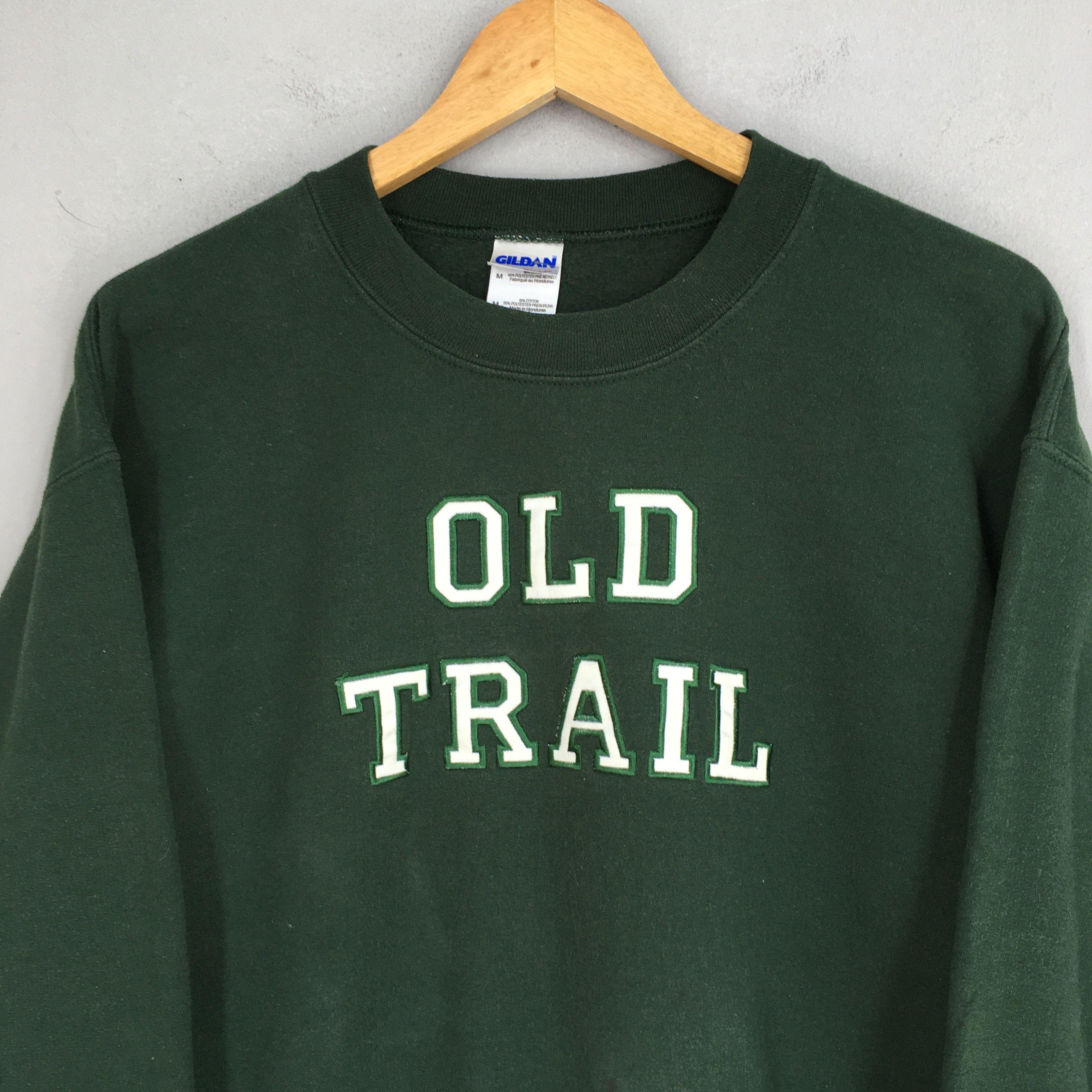 Gildan Vintage Old Trail Green Sweatshirt Medium Size US M / EU 48-50 / 2 - 2 Thumbnail