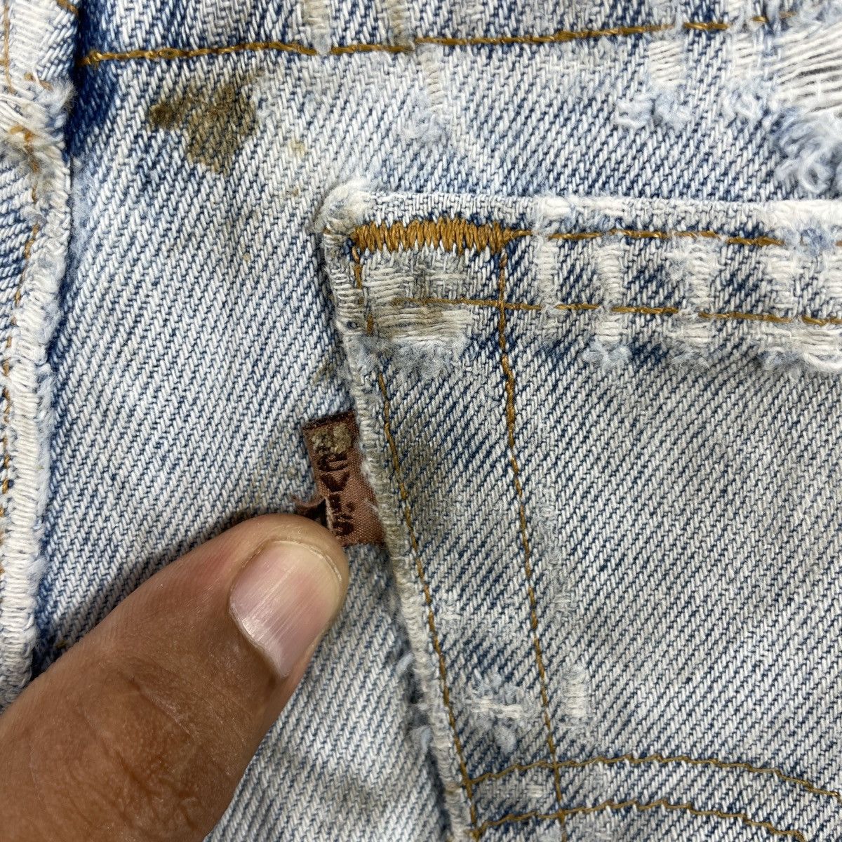 Levi's × Vintage Vintage Levis 540 Distresses Shorts Size US 32 / EU 48 - 3 Thumbnail