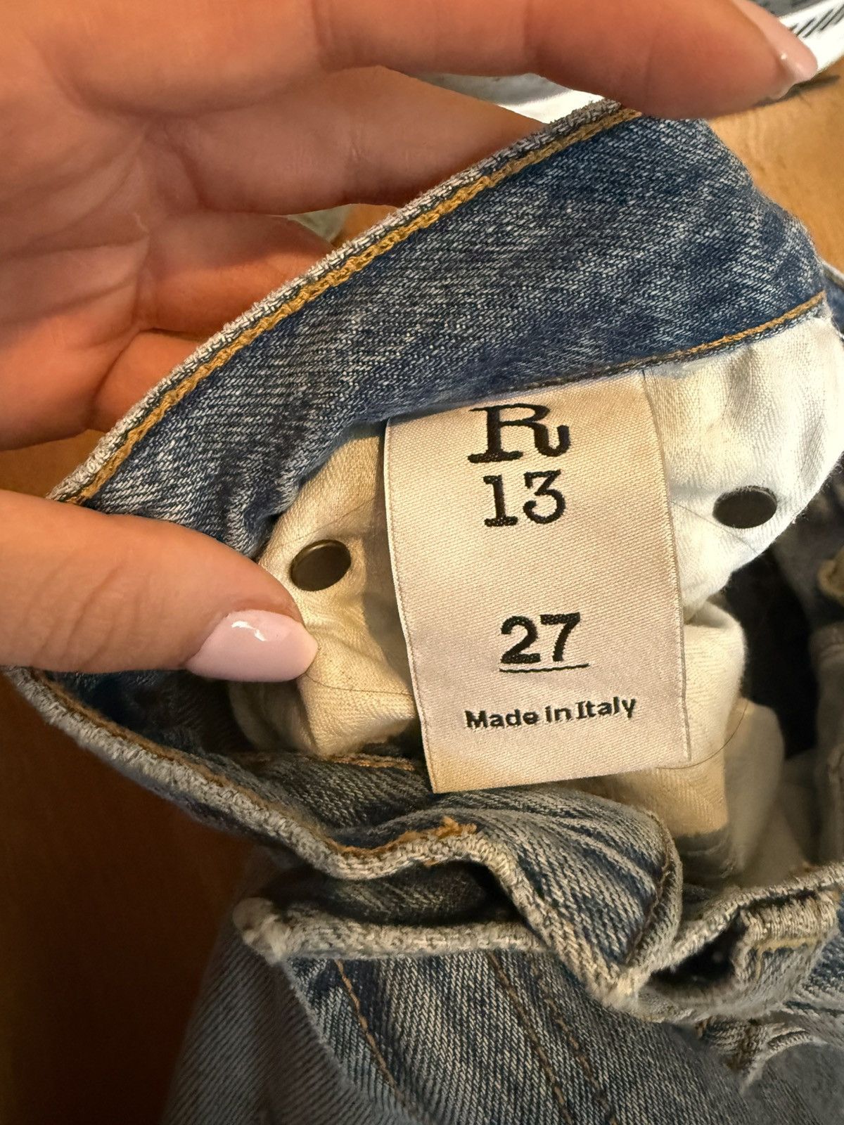 R13 R13 Raegan Wide Leg Jeans Size 27" / US 4 / IT 40 - 9 Thumbnail