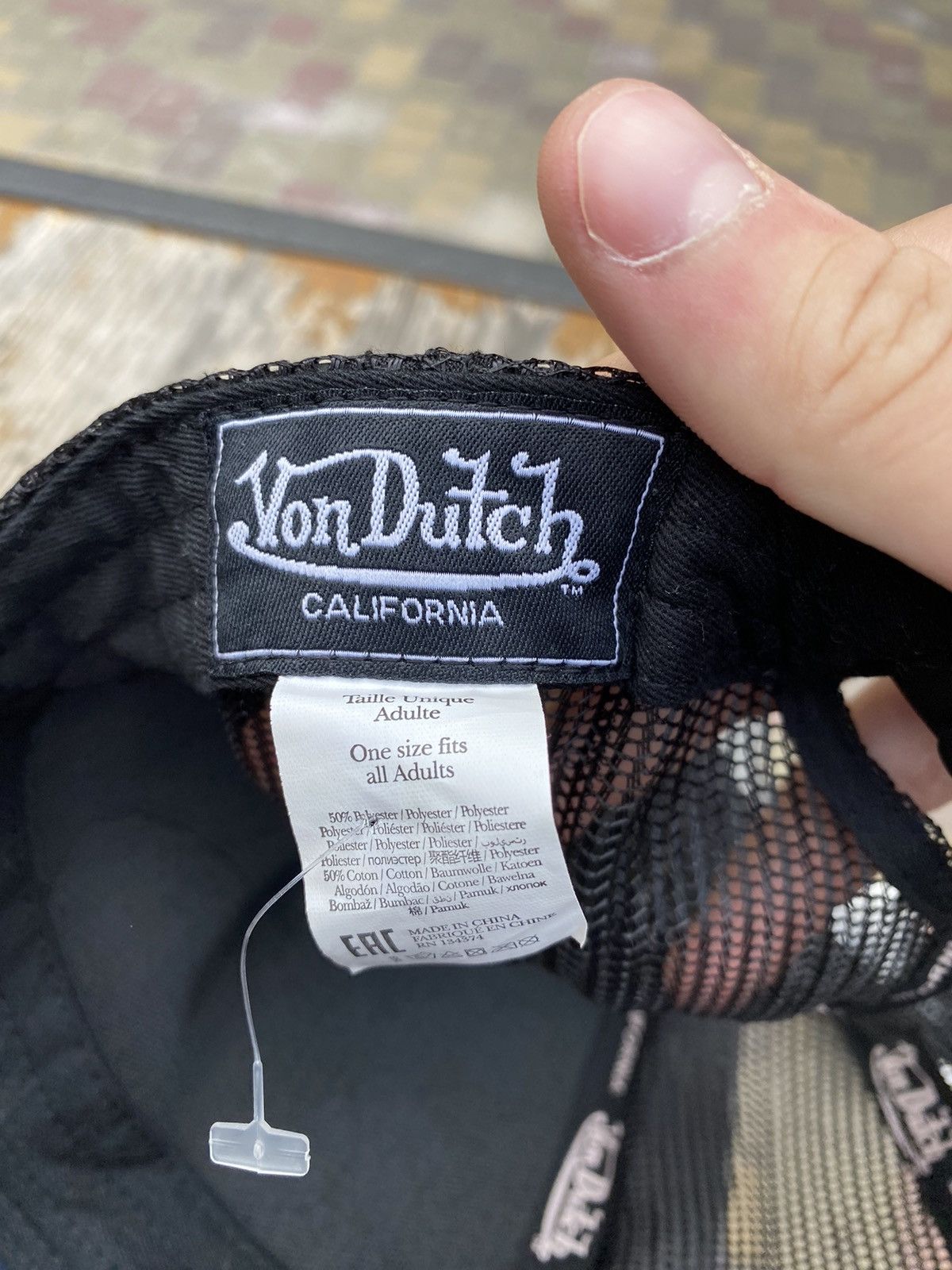 Vintage × Von Dutch Mens Vintage Von Dutch Cap Trucked Y2K OPIUM Cap Size ONE SIZE - 6 Thumbnail