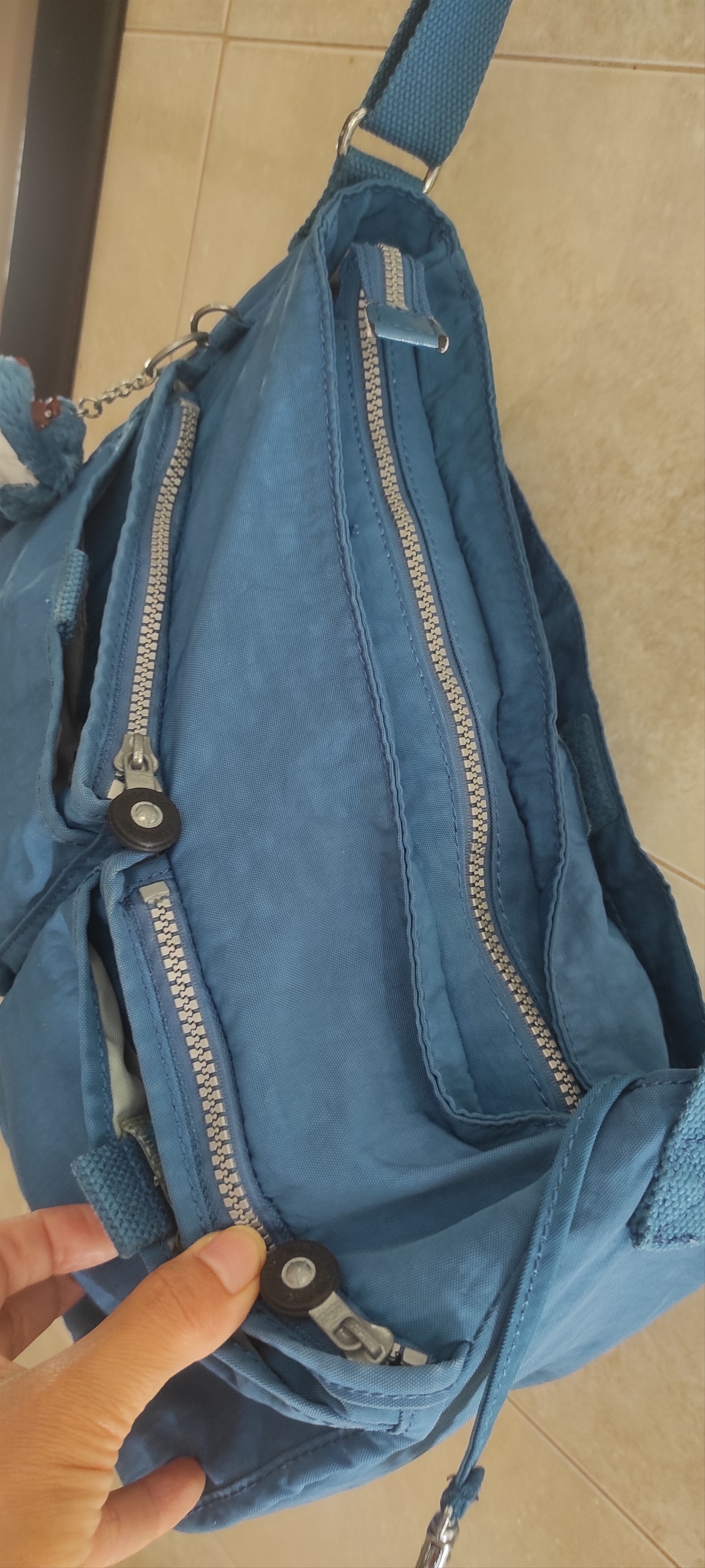 Other Kipling Shoulder Bag Women Havana Blue Multi Pockets Size ONE SIZE - 10 Thumbnail