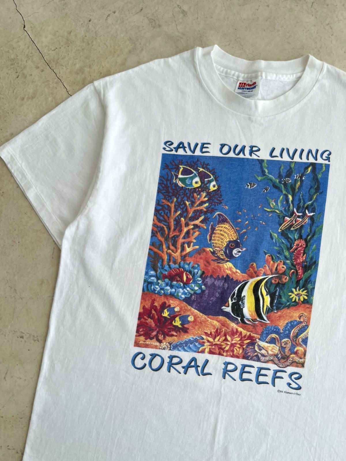 Vintage 1994 Save Our Living Coral Reefs 2024 Human-I-Tees Shirt